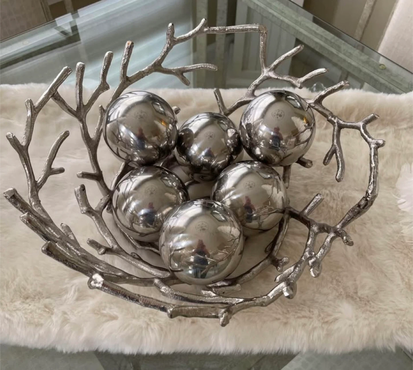 ZGallerie decorative large  branch bowl