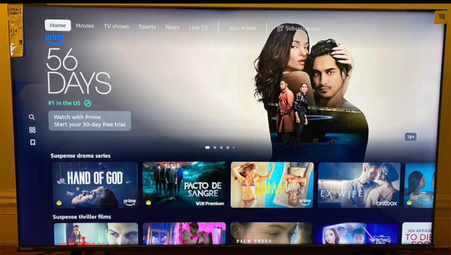 TV-Toshiba 55" 4K Smart TV - Works Great!