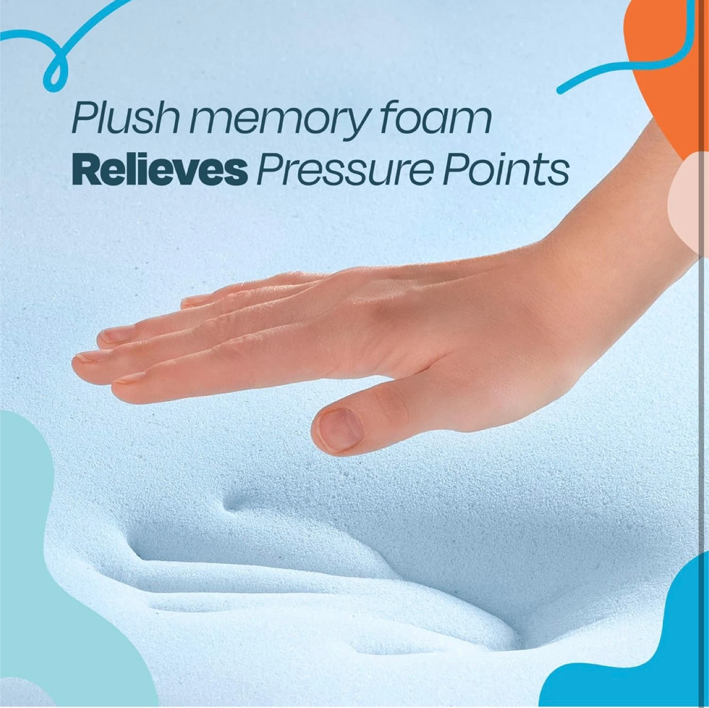 Linenspa memory foam mattress topper, full size - 3 inch gel - photo 4