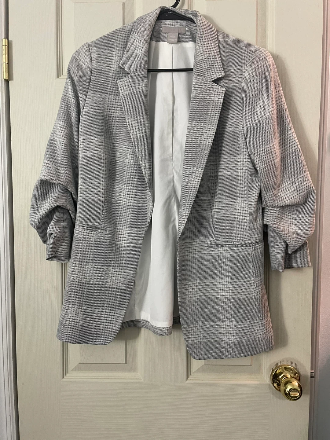 H&M Plaid Blazer Jacket - Size M