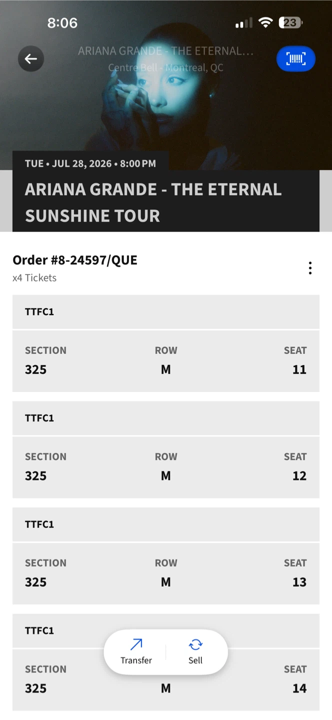 Ariana Grande The Eternal Sunshine Tour Tickets - July 28 2026