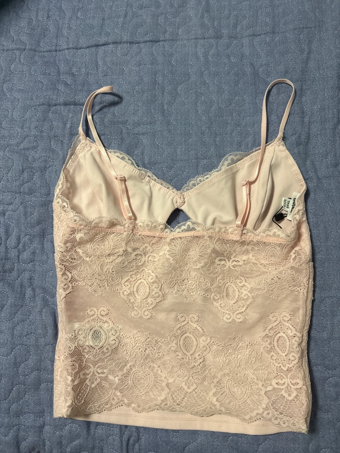 GARAGE Pink Lace Camisole Top - photo 3