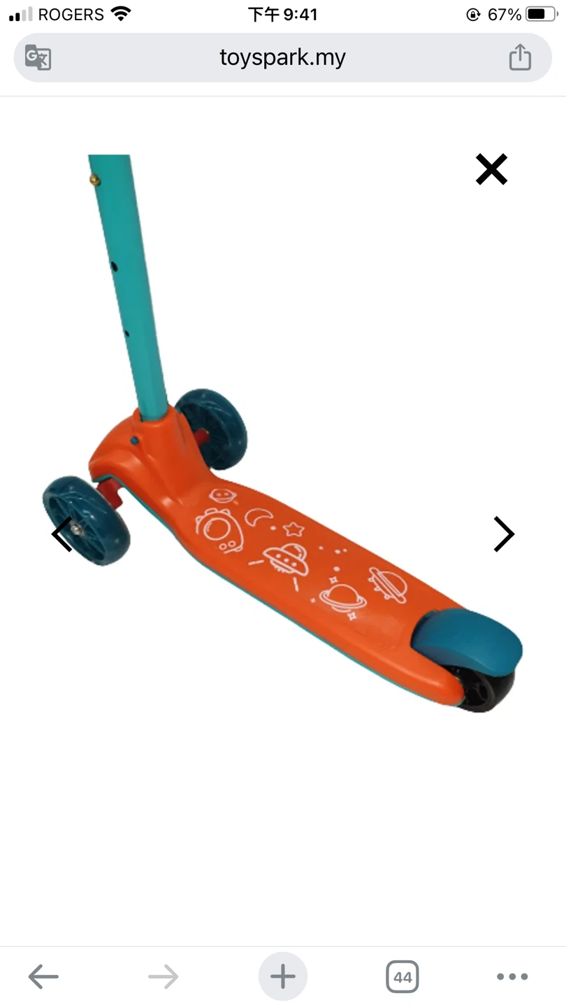 Skate Scooter for Kids, 3 Wheel Kids Scooter with 3 Height Adjus - photo 3