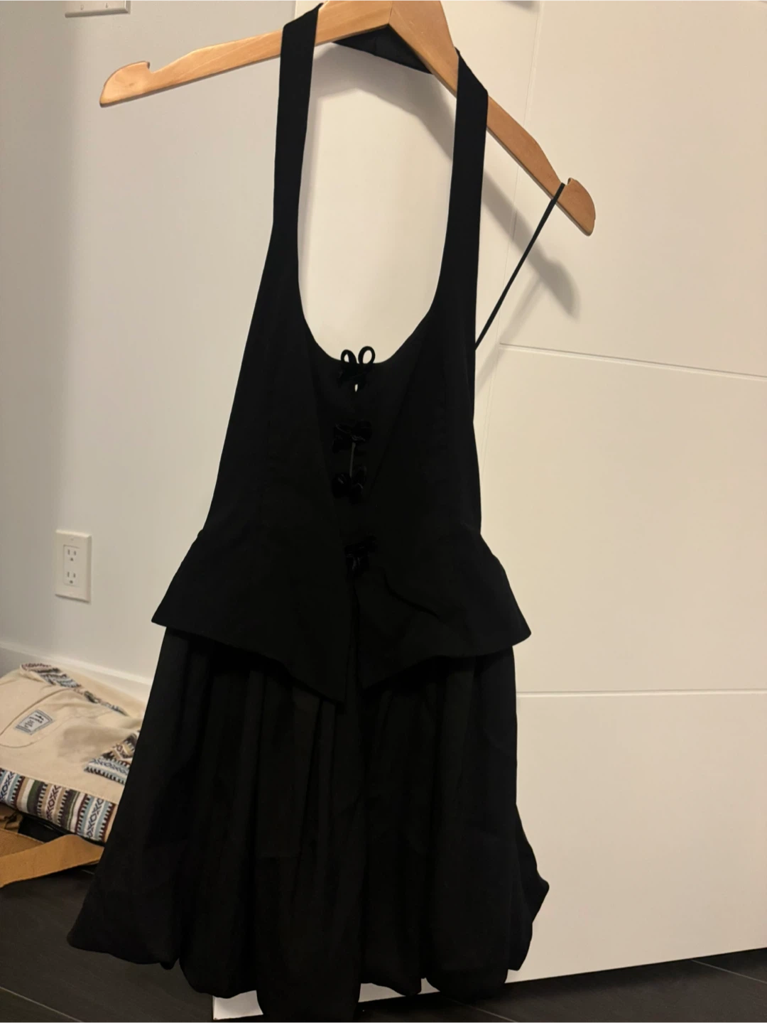 Zara Black Halter Neck Mini Dress - photo 2