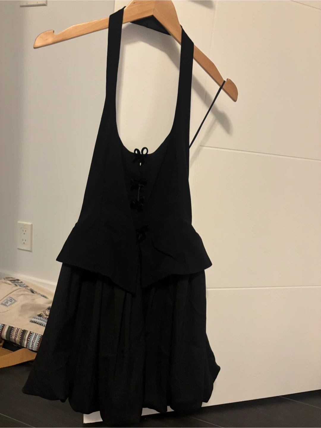 Zara Black Halter Neck Mini Dress