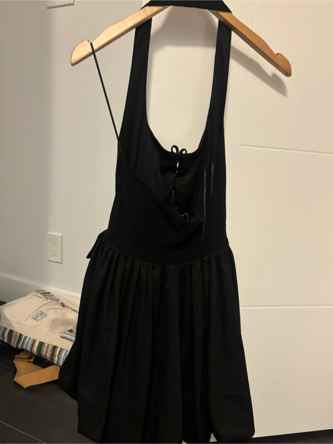 Zara Black Halter Neck Mini Dress - photo 3
