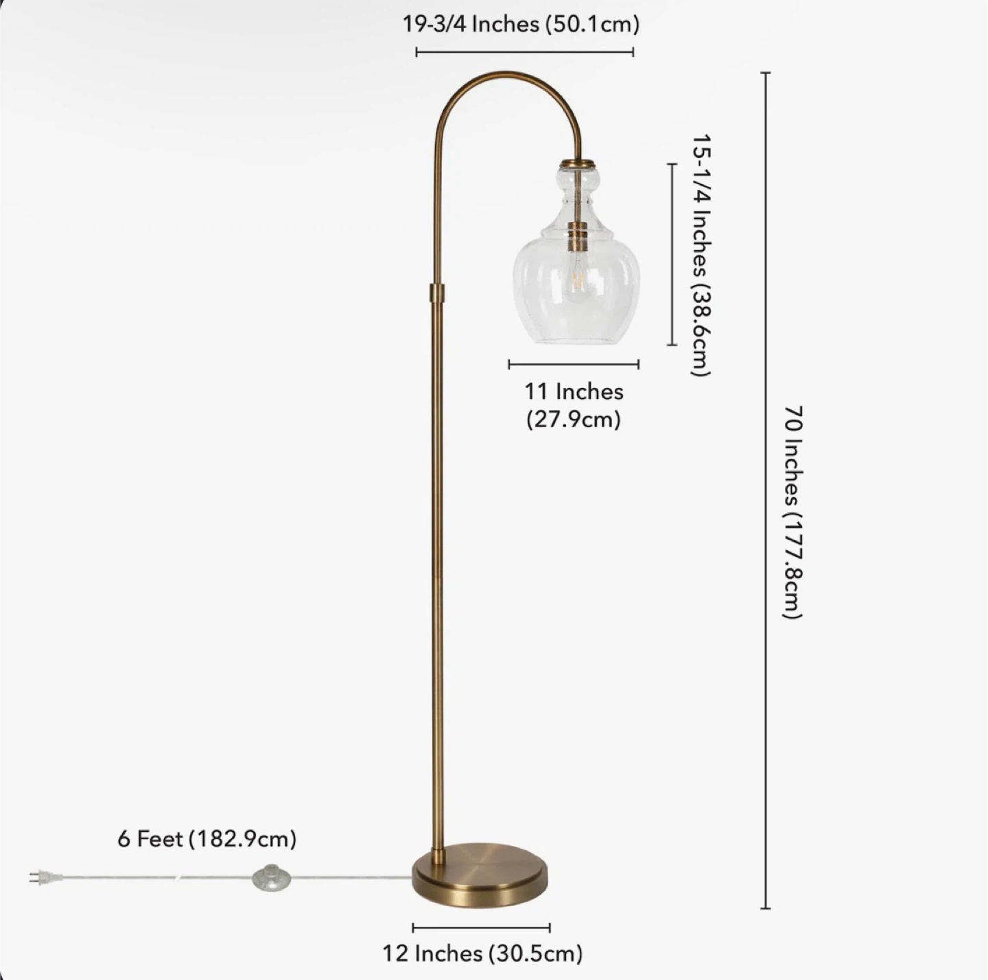 Brass Arch Lamp