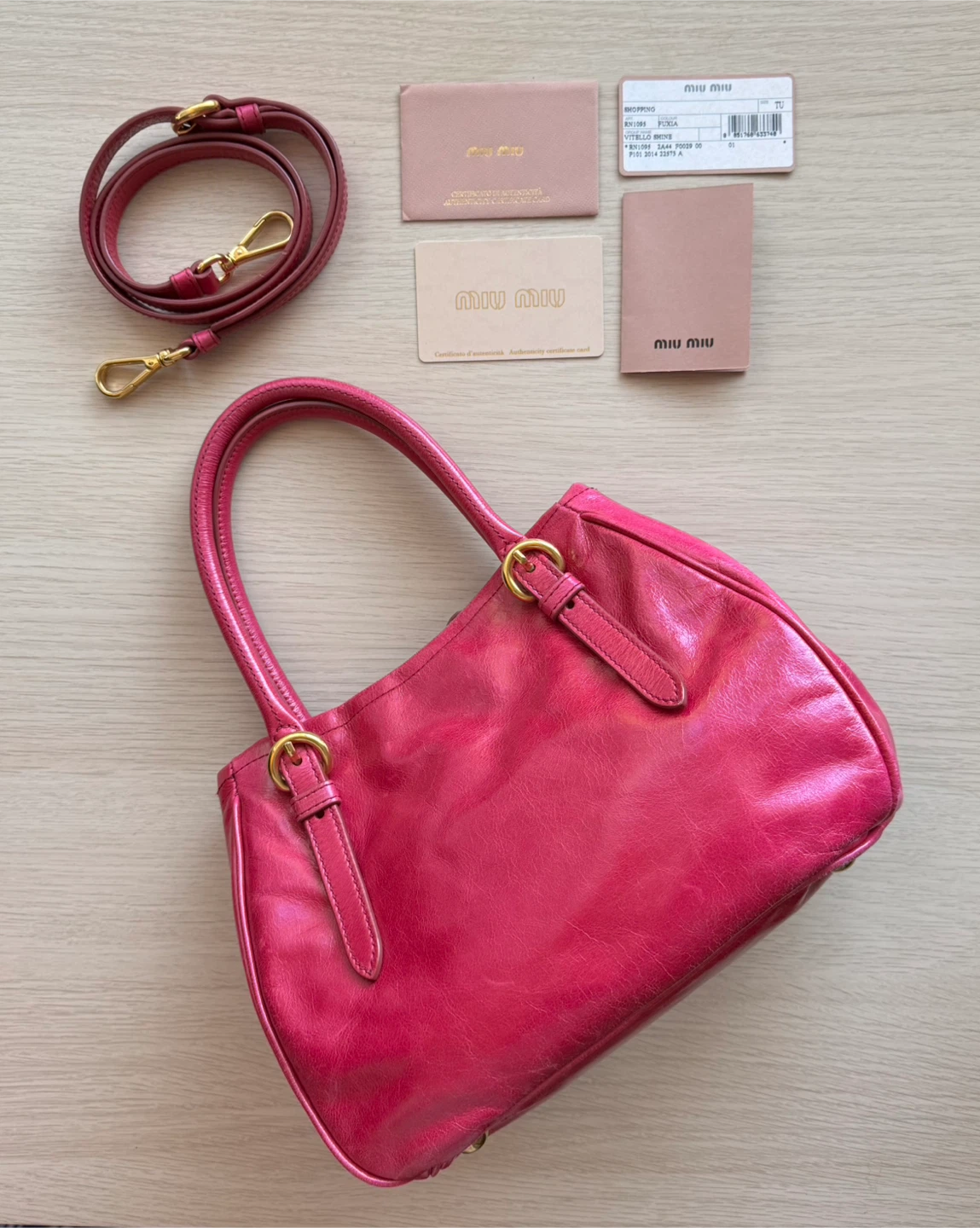 Vintage Miu Miu Pink Leather Bag (rare colour!) - photo 3