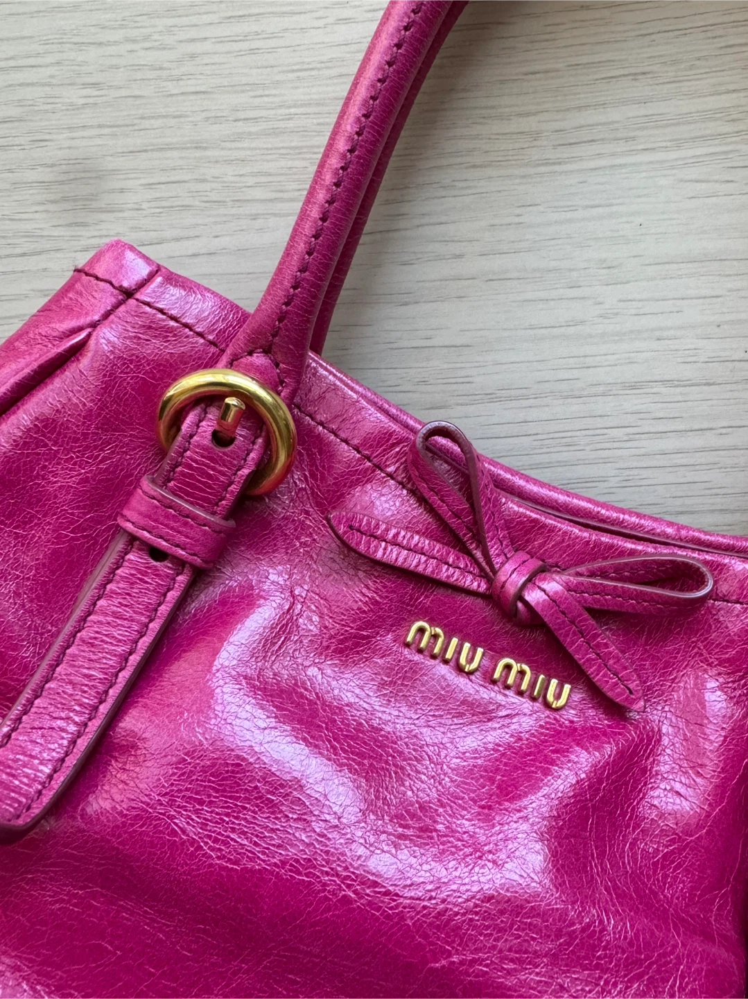 Vintage Miu Miu Pink Leather Bag (rare colour!) - photo 5