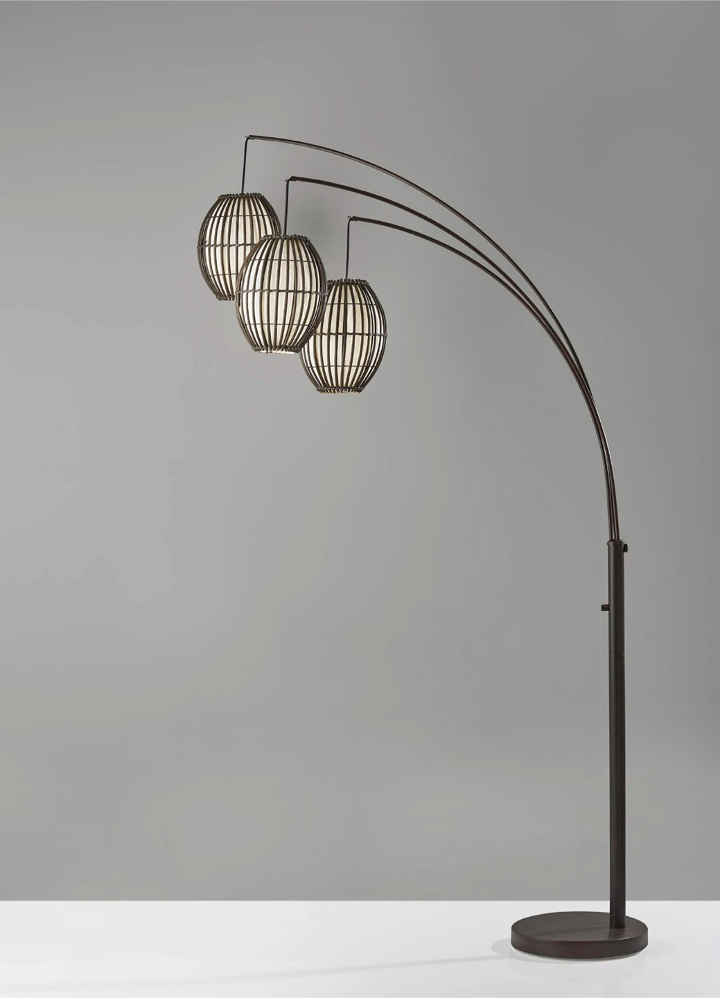Adesso Arc Floor Lamp with 3 Pendant Lights