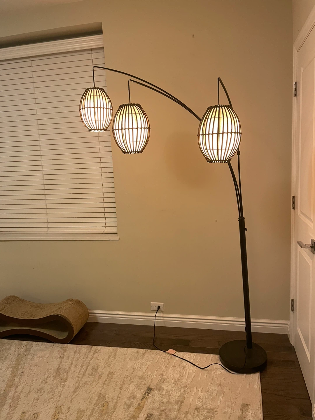 Adesso Arc Floor Lamp with 3 Pendant Lights - photo 2