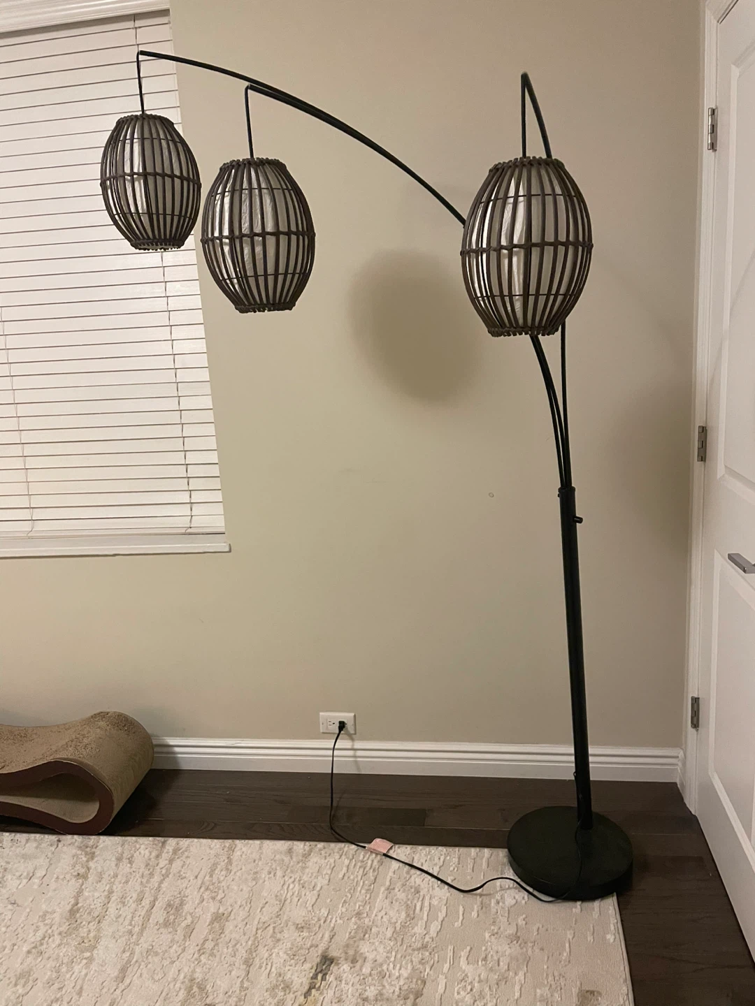 Adesso Arc Floor Lamp with 3 Pendant Lights - photo 3