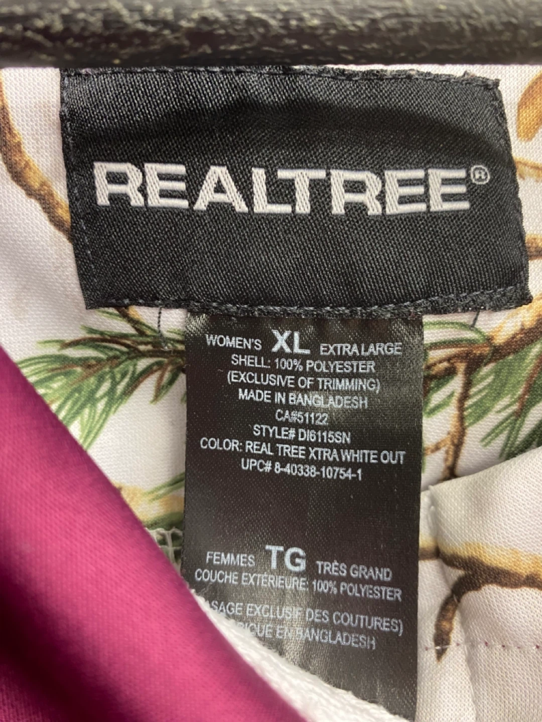 RealTree Xtra White Out Full Zip Camo Jacket Women’s - XL - photo 4