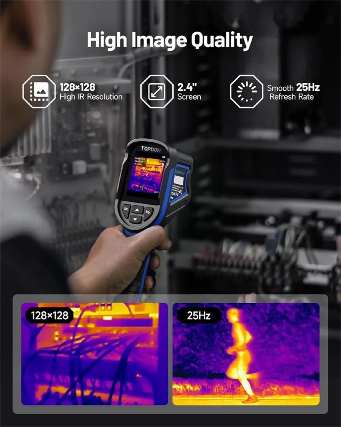 TOPDON TC004 Mini Handheld Thermal Imaging Camera - photo 2