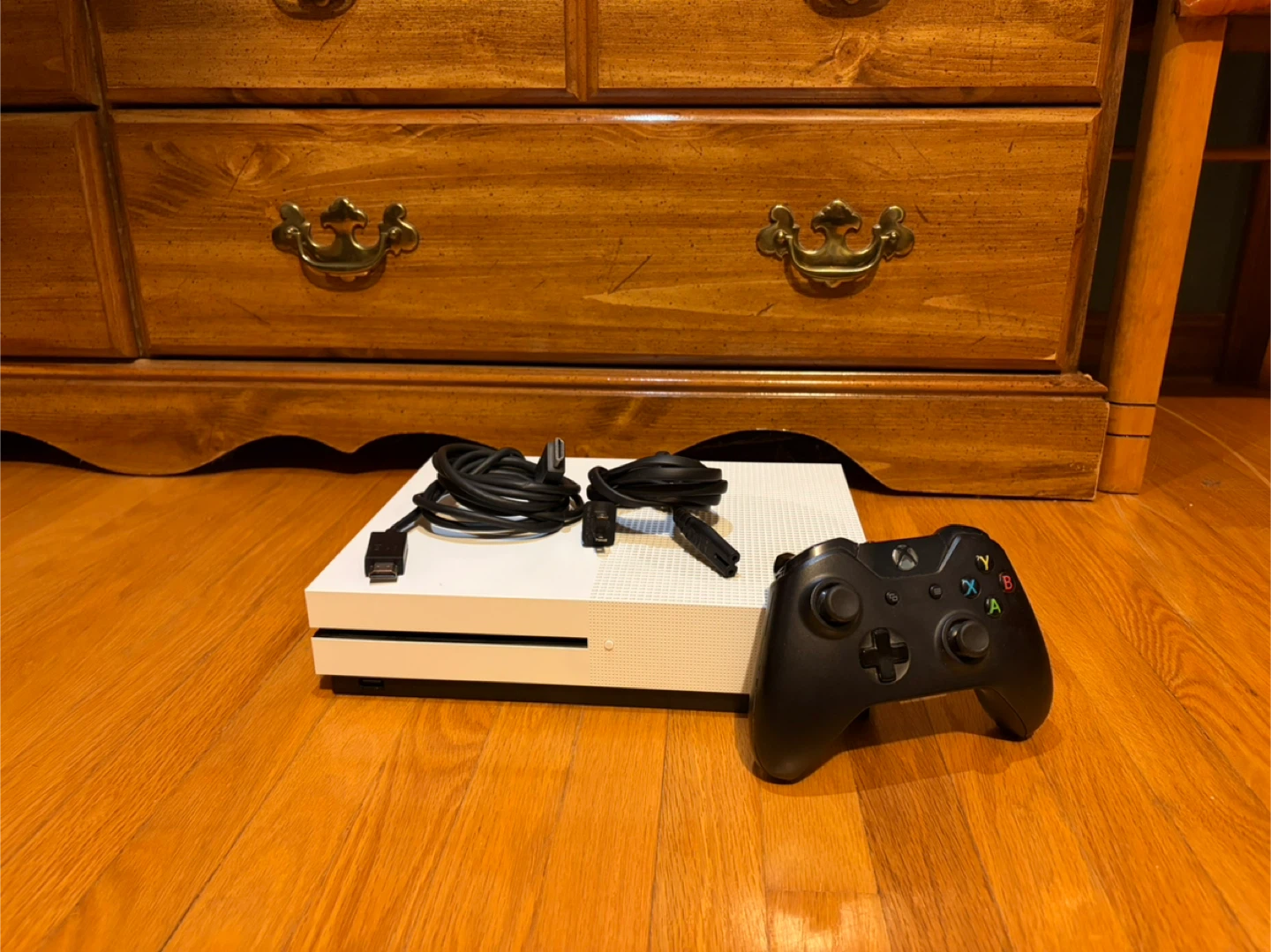 Xbox One S Console with Controller and Cables