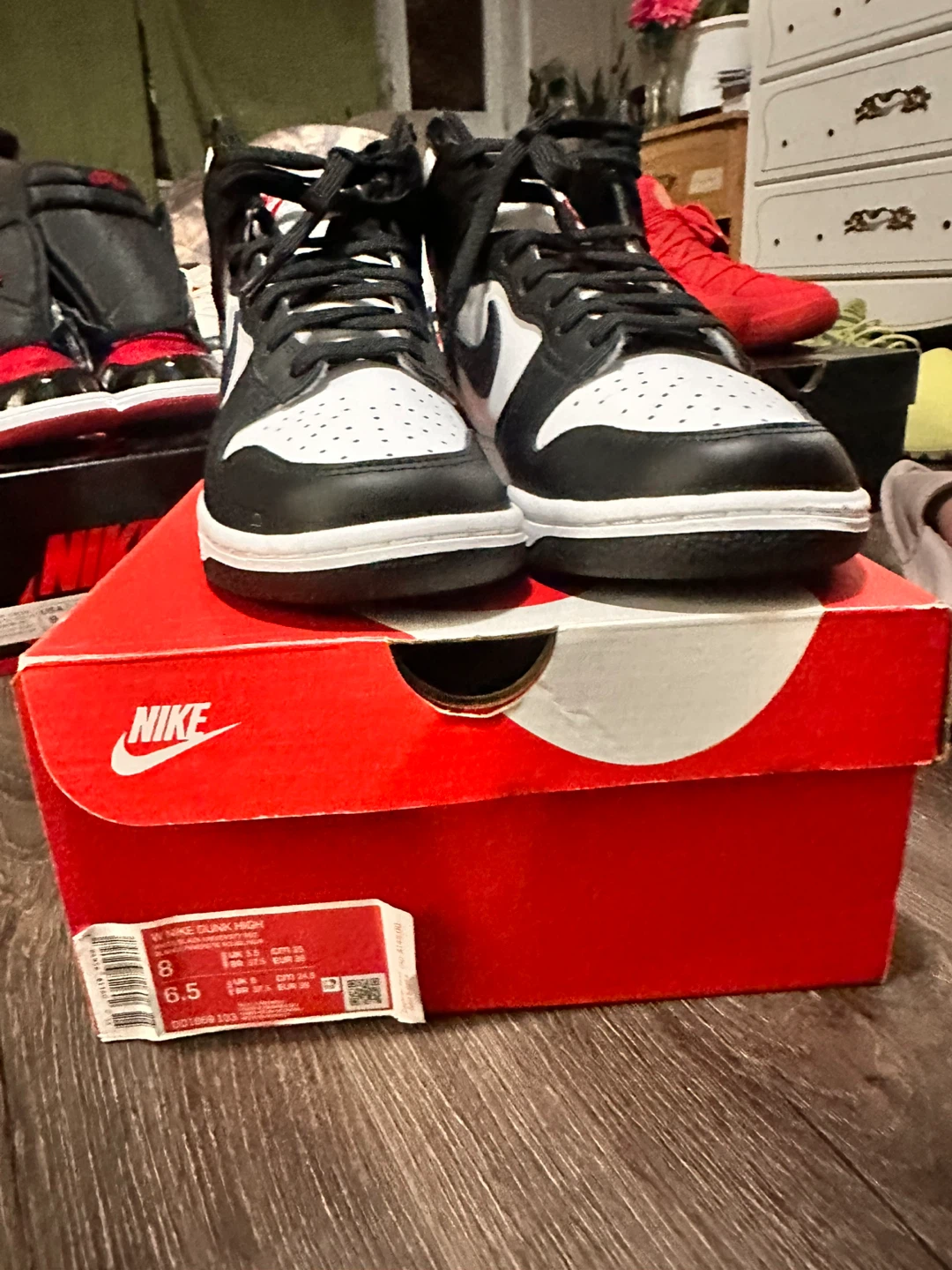 Nike Dunk High "Panda" Sneakers - Women's Size 6.5 - photo 2