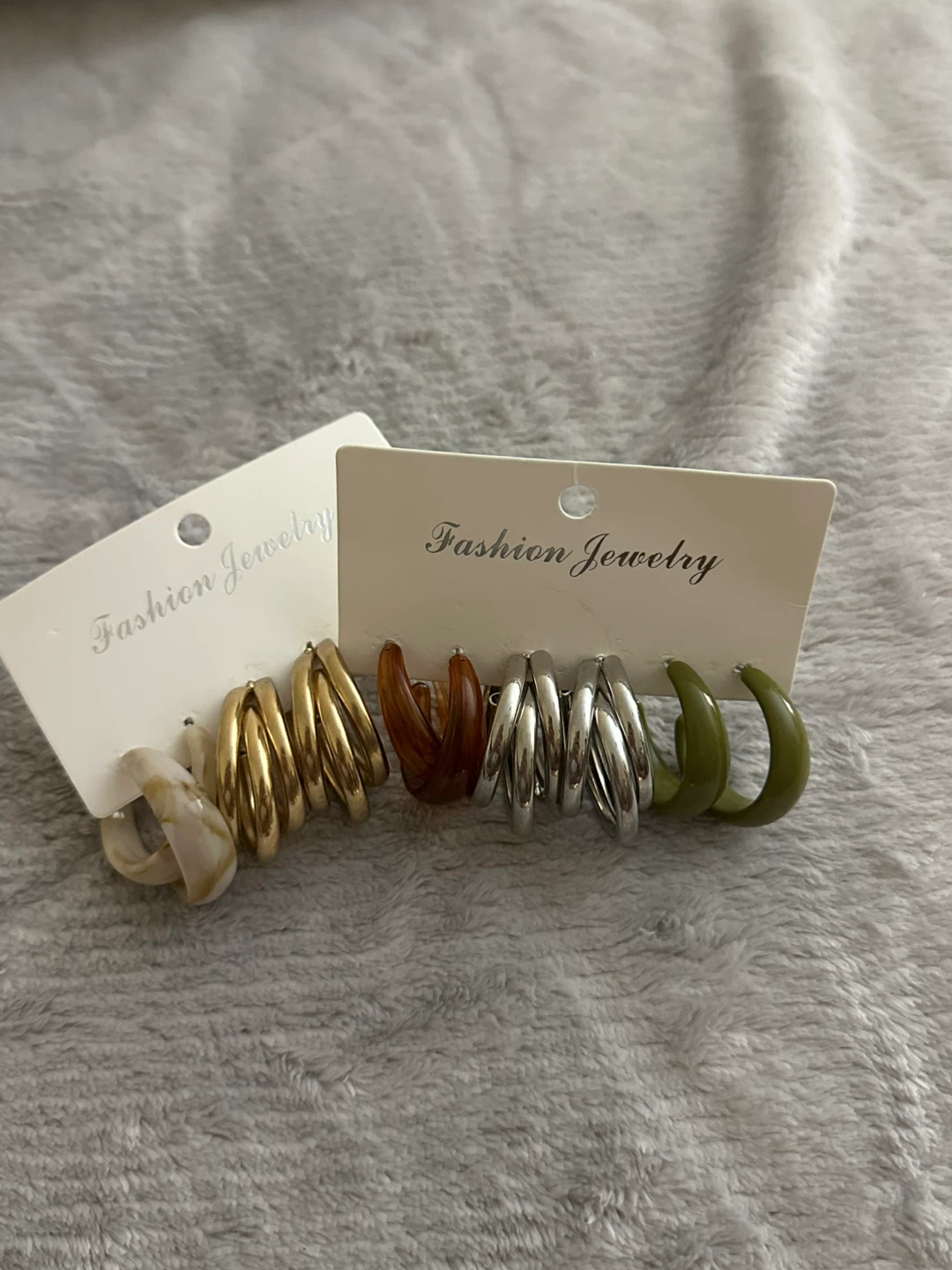 Set of 5 Hoop Earrings
