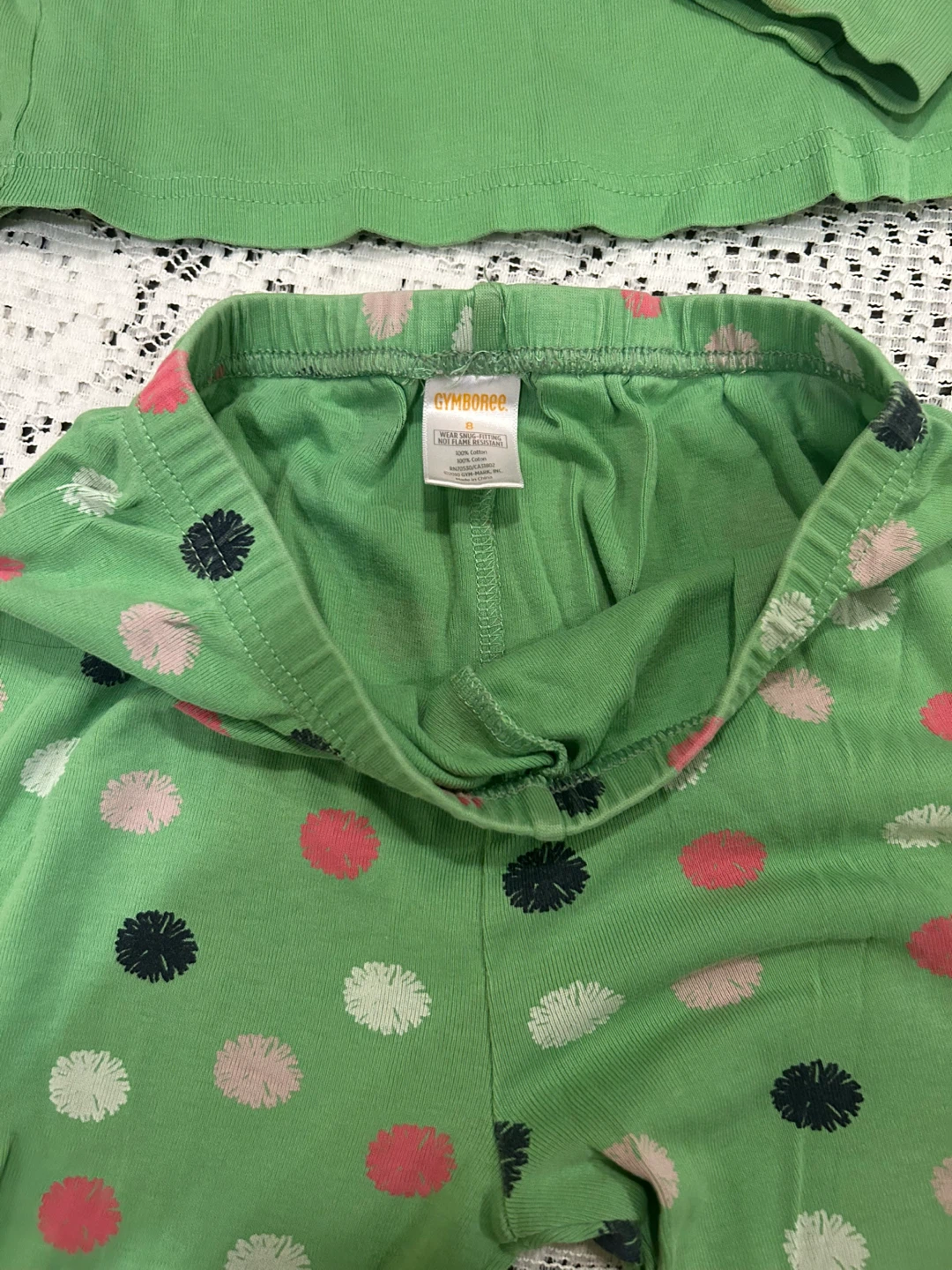 Gymboree Girls "I've Got Spirit!" Octopus Pajama Set Size 8 - photo 3