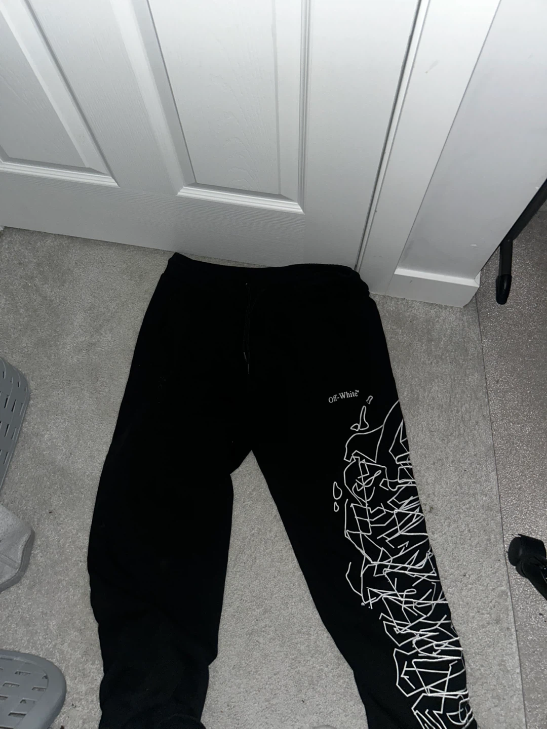 Off-White Black Sweatpants - Size XXL