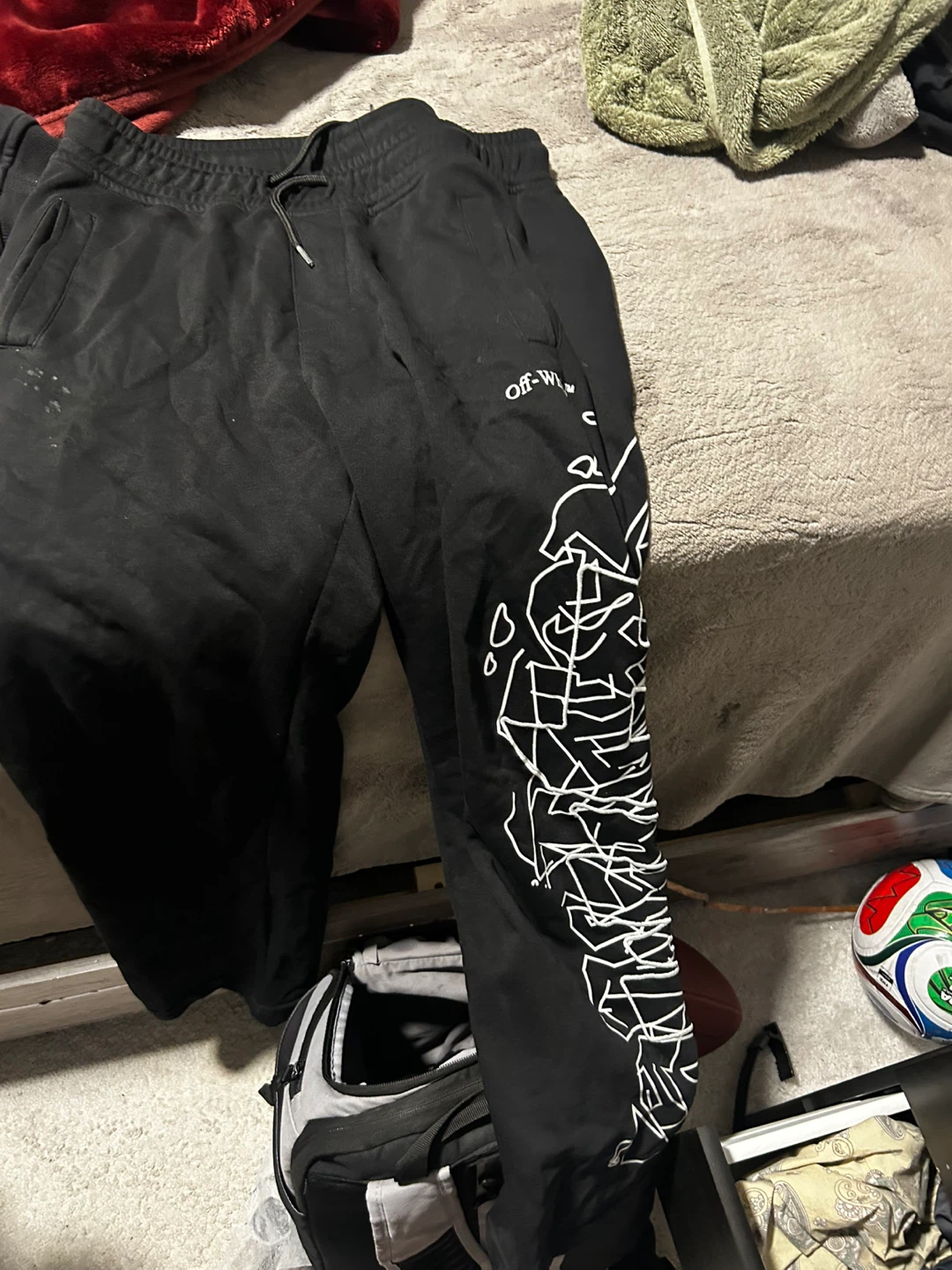 Off-White Black Sweatpants - Size XXL - photo 3