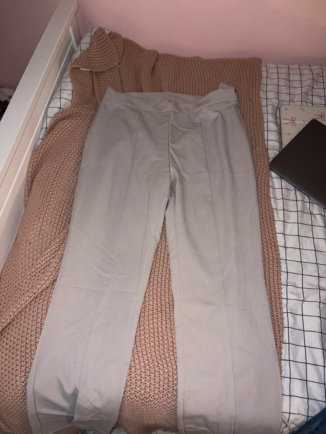 Light Grey Tailored Trousers - photo 2