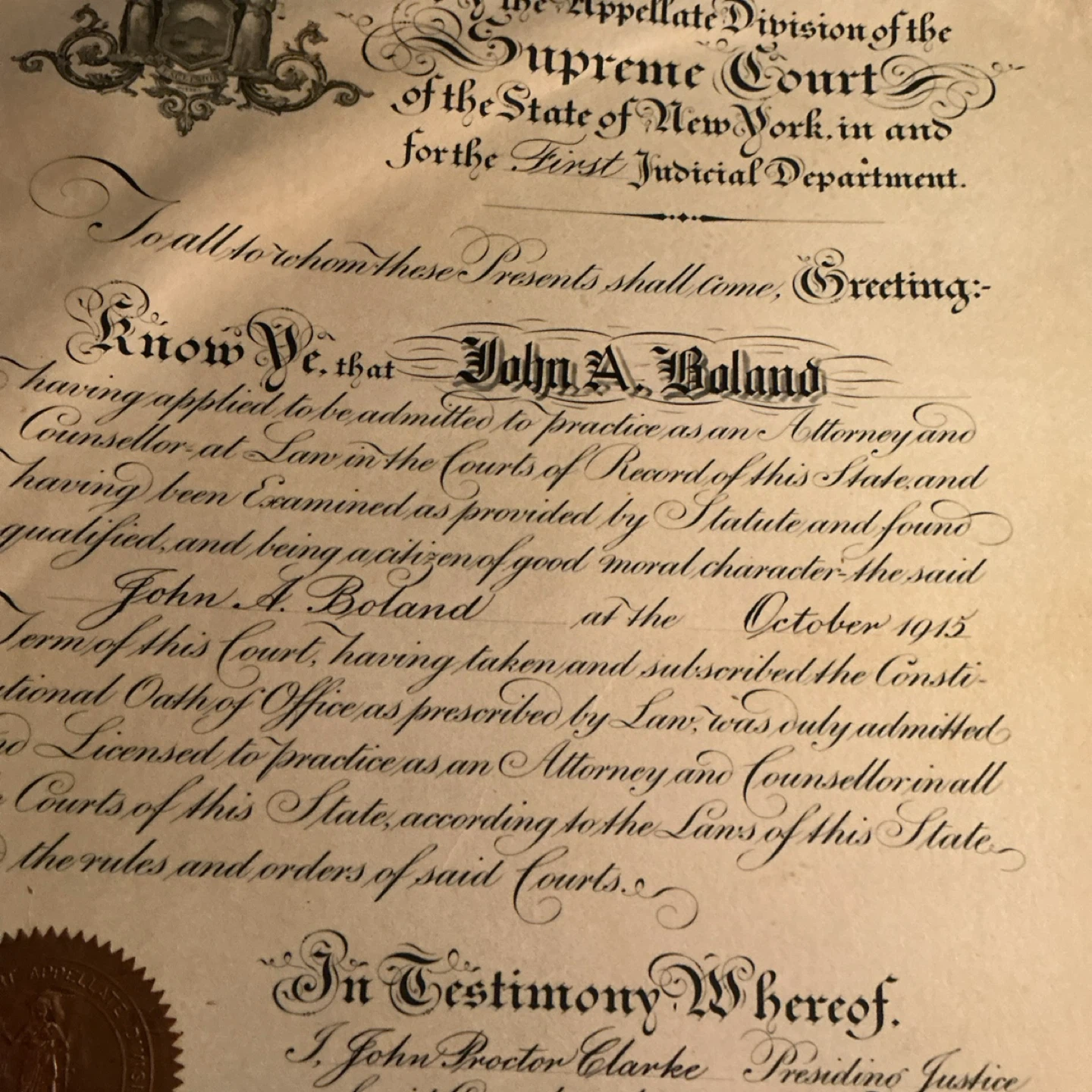 State of NY Attorney Appointment Document - photo 4