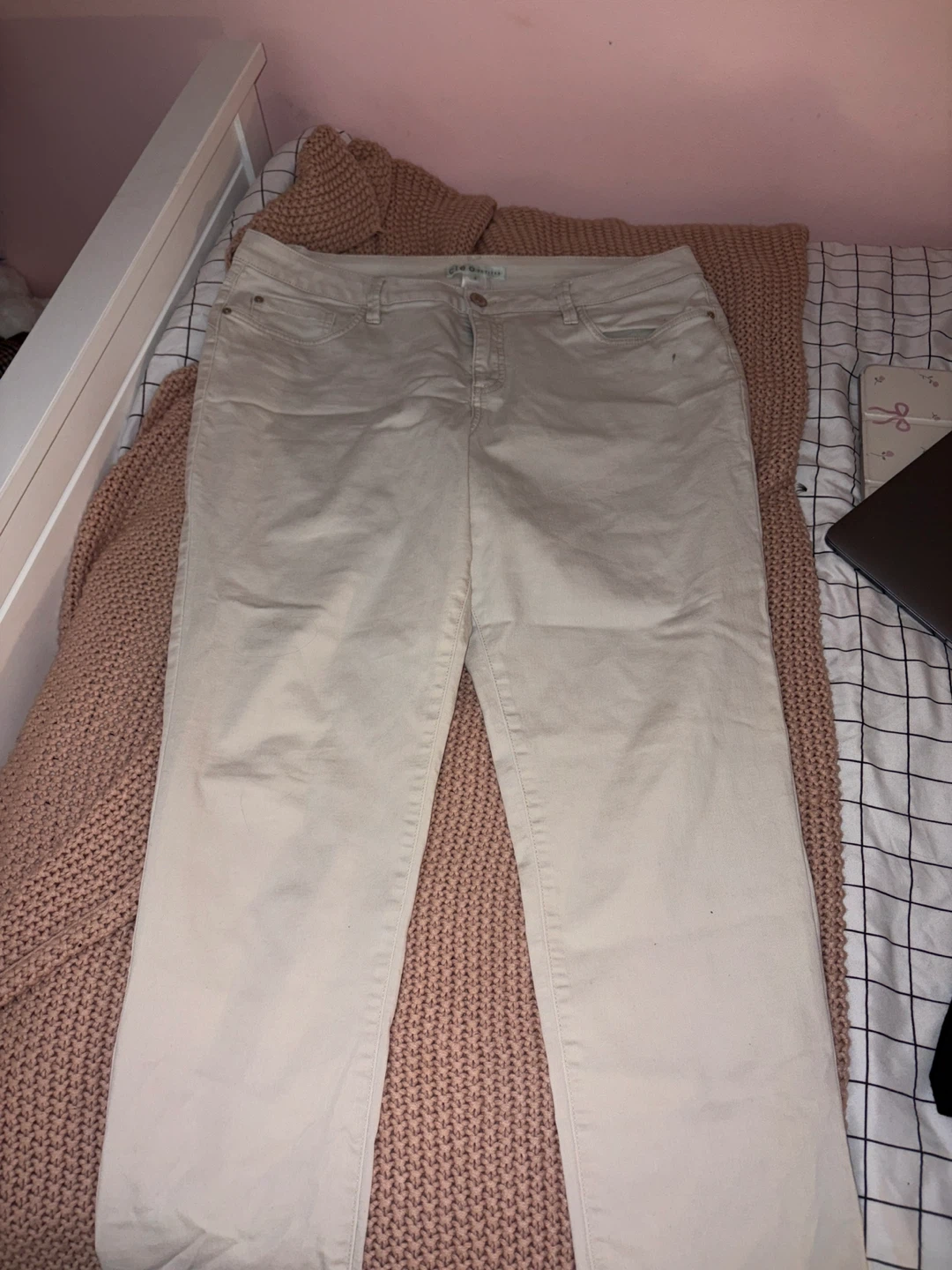 Cleo Women's Straight Leg Pants - Beige - photo 2