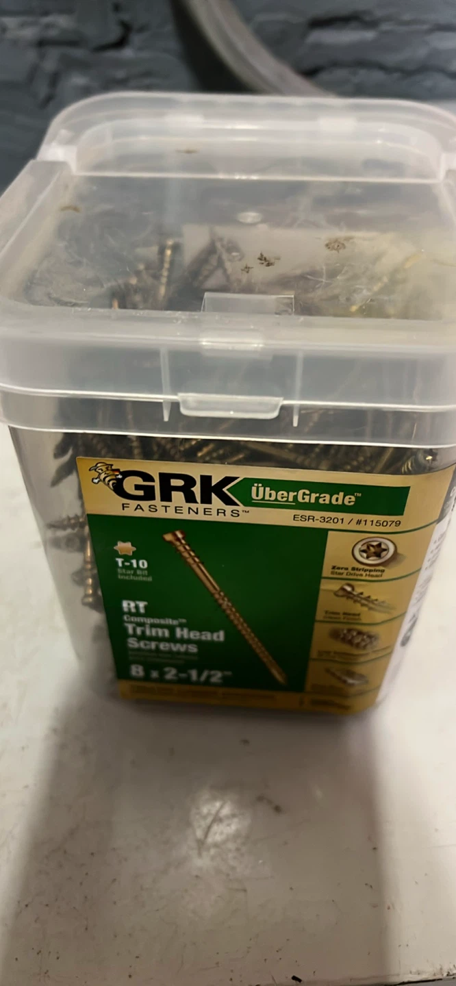 GRK UberGrade RT Composite Trim Head Screws 8 x 2-1/2" - photo 4