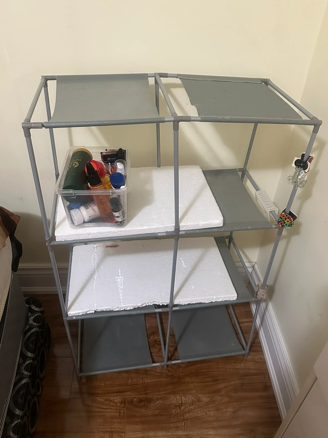 Grey 3-Tier Storage Shelf Unit - photo 3