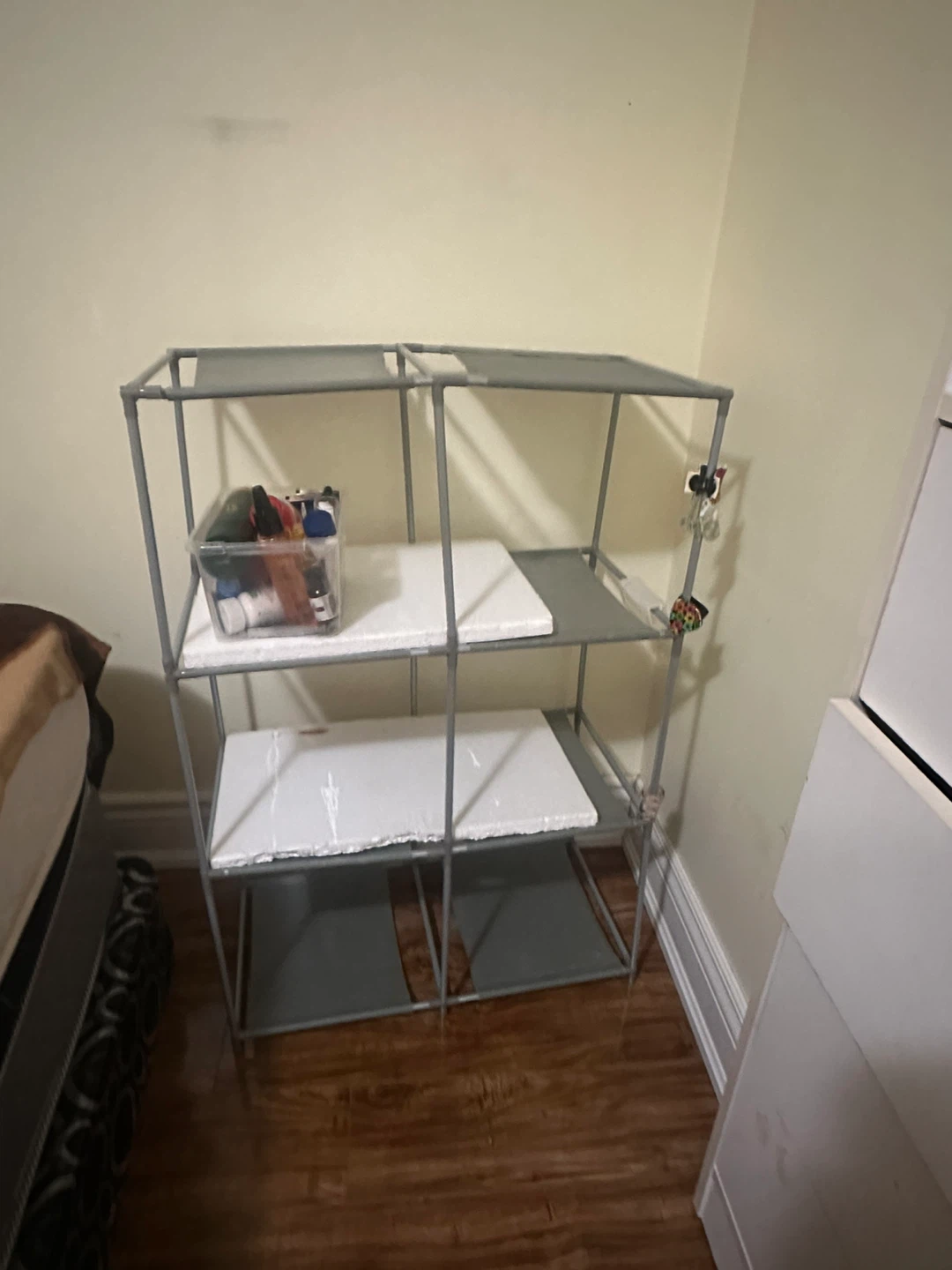 Grey 3-Tier Storage Shelf Unit - photo 2