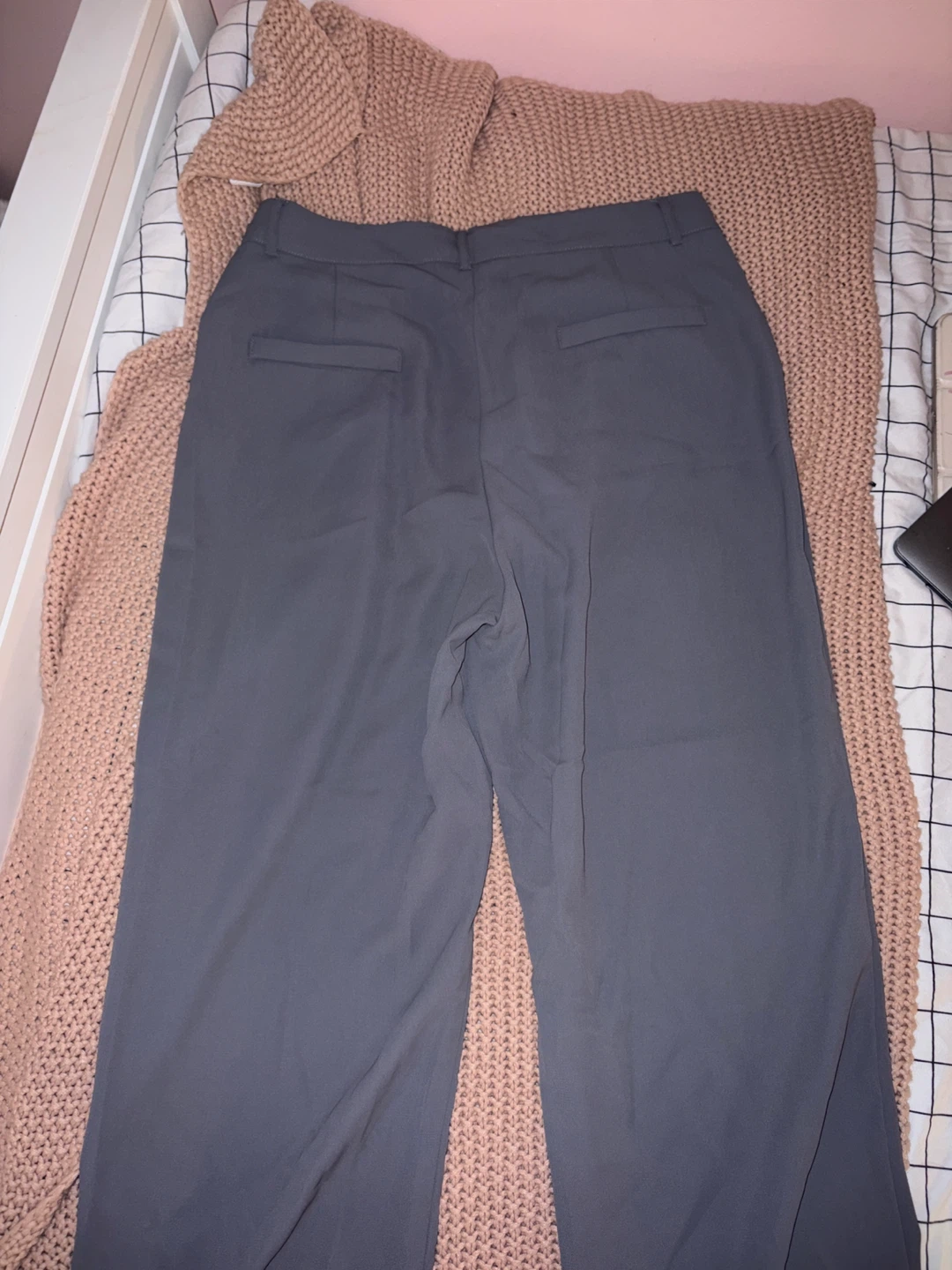 Grey Wide Leg Trousers - photo 3