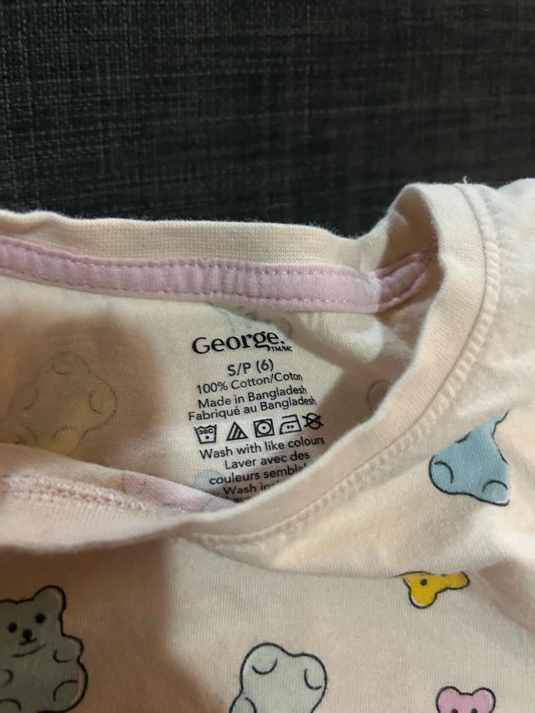 George Girls PJs Set Size S/P (6) Gummy Bears - photo 3