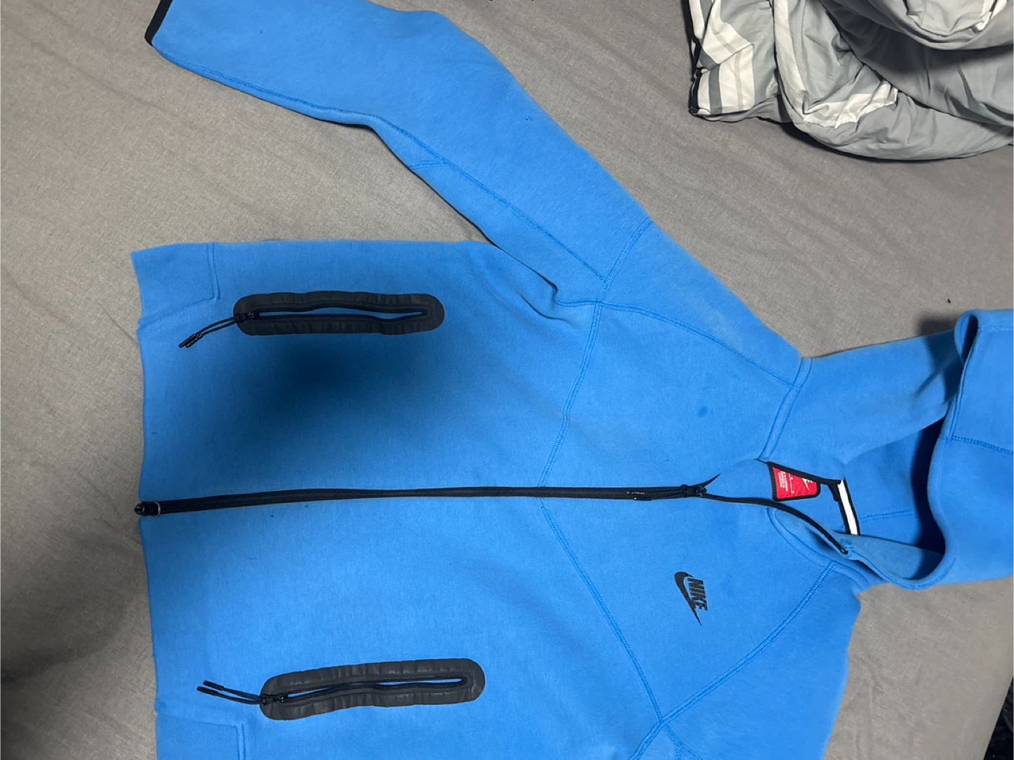 Nike Tech Fleece Hoodie Blue size m