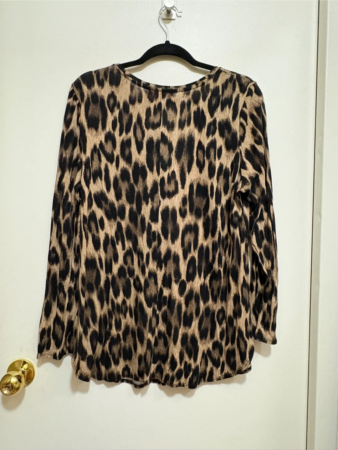 Joe Fresh Leopard Print Long Sleeve Top - Size L - photo 2
