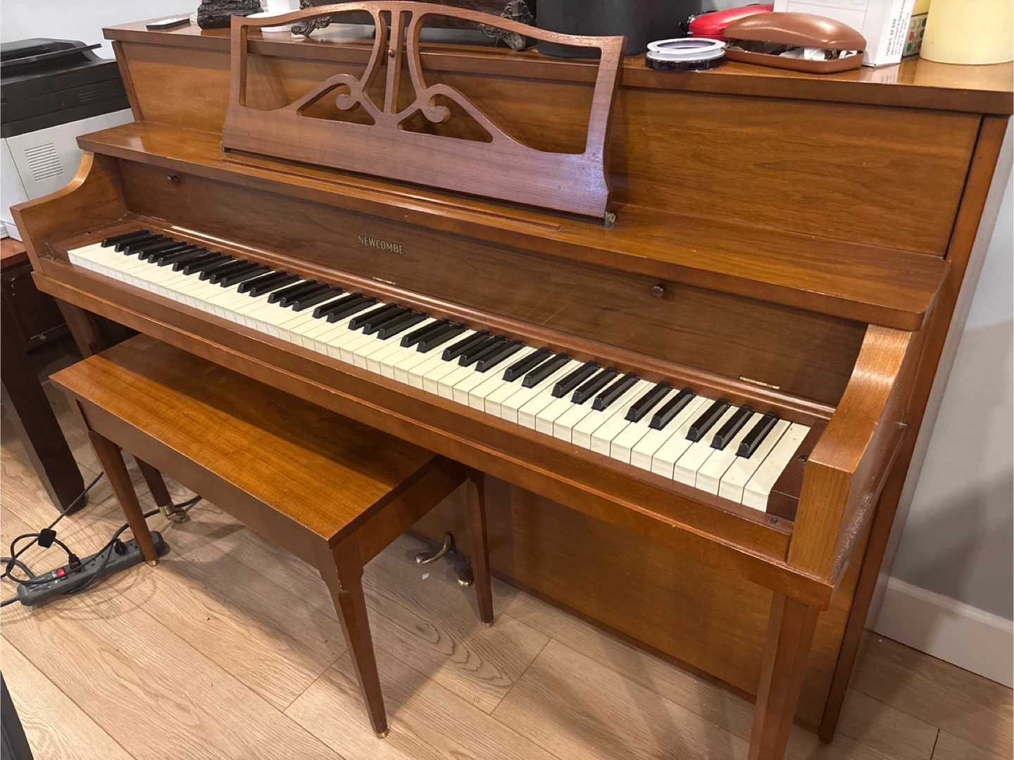 Newcombe Upright Piano with Bench - photo 2