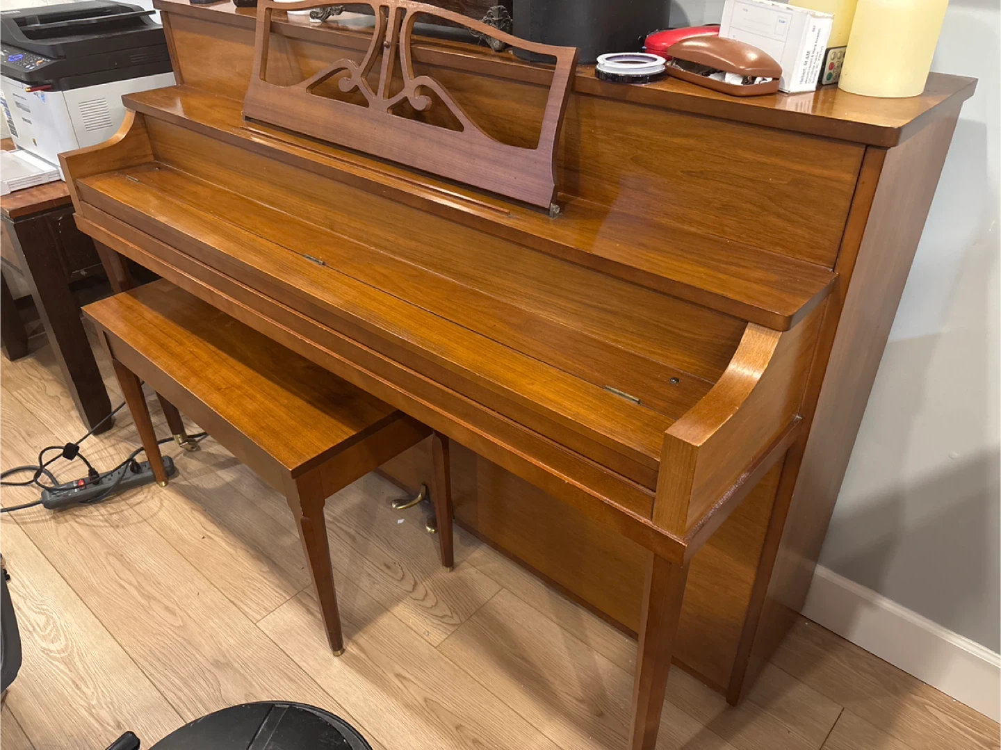 Newcombe Upright Piano with Bench
