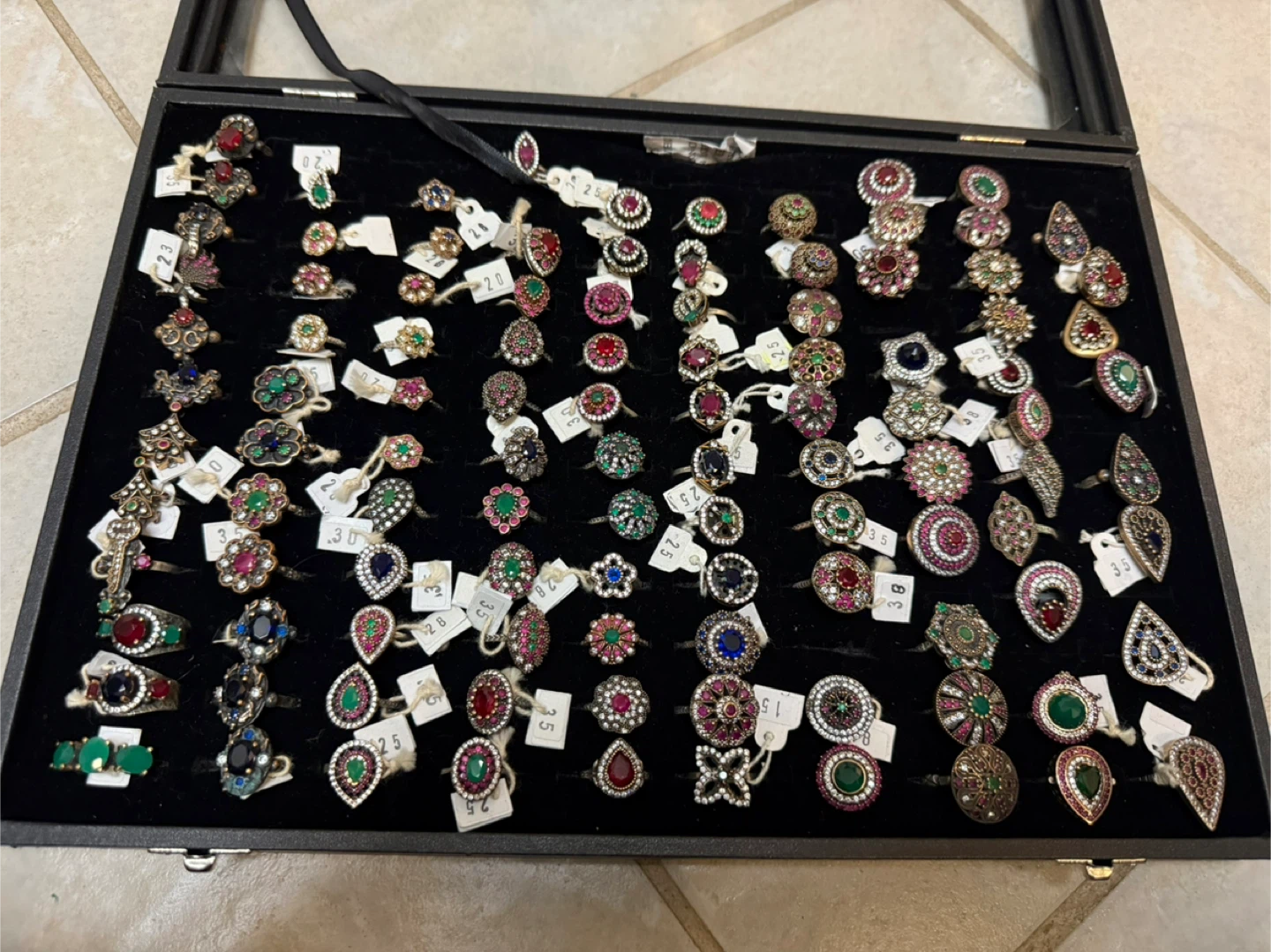 Assorted Sterling Silver Rings/Copper with stones