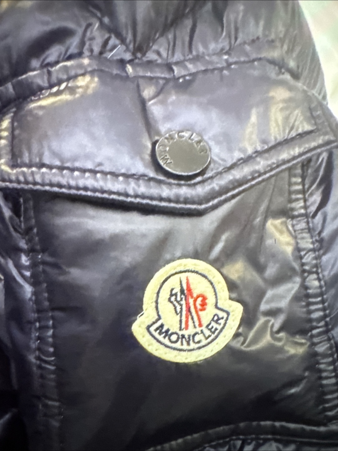 Moncler Navy Puffer Jacket - photo 3