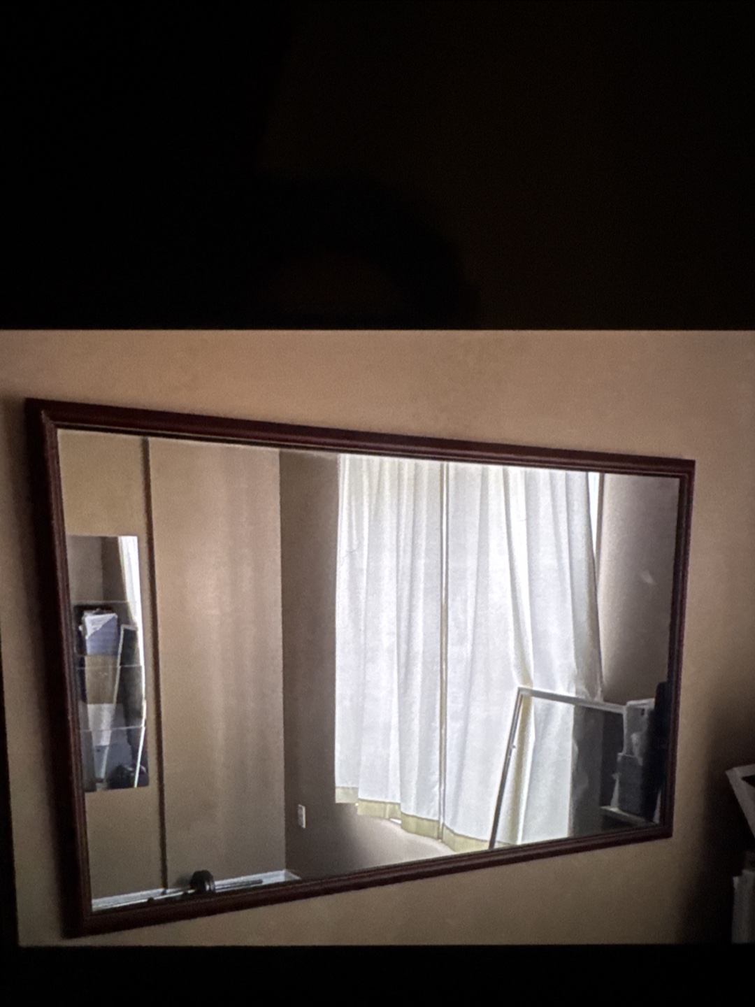 Framed mirror 130 x 85