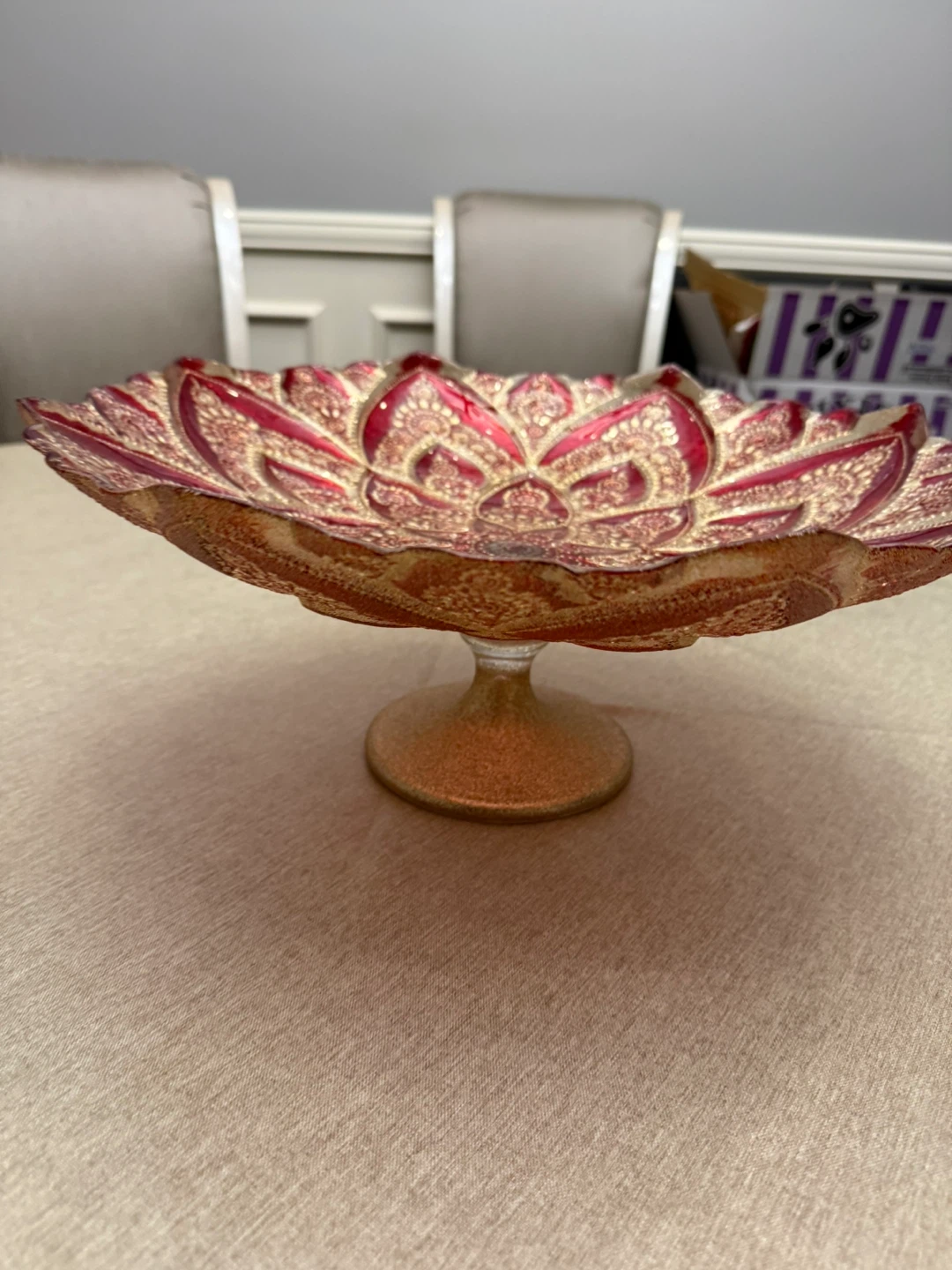 Decorative Pedestal Fruit Bowl - photo 2