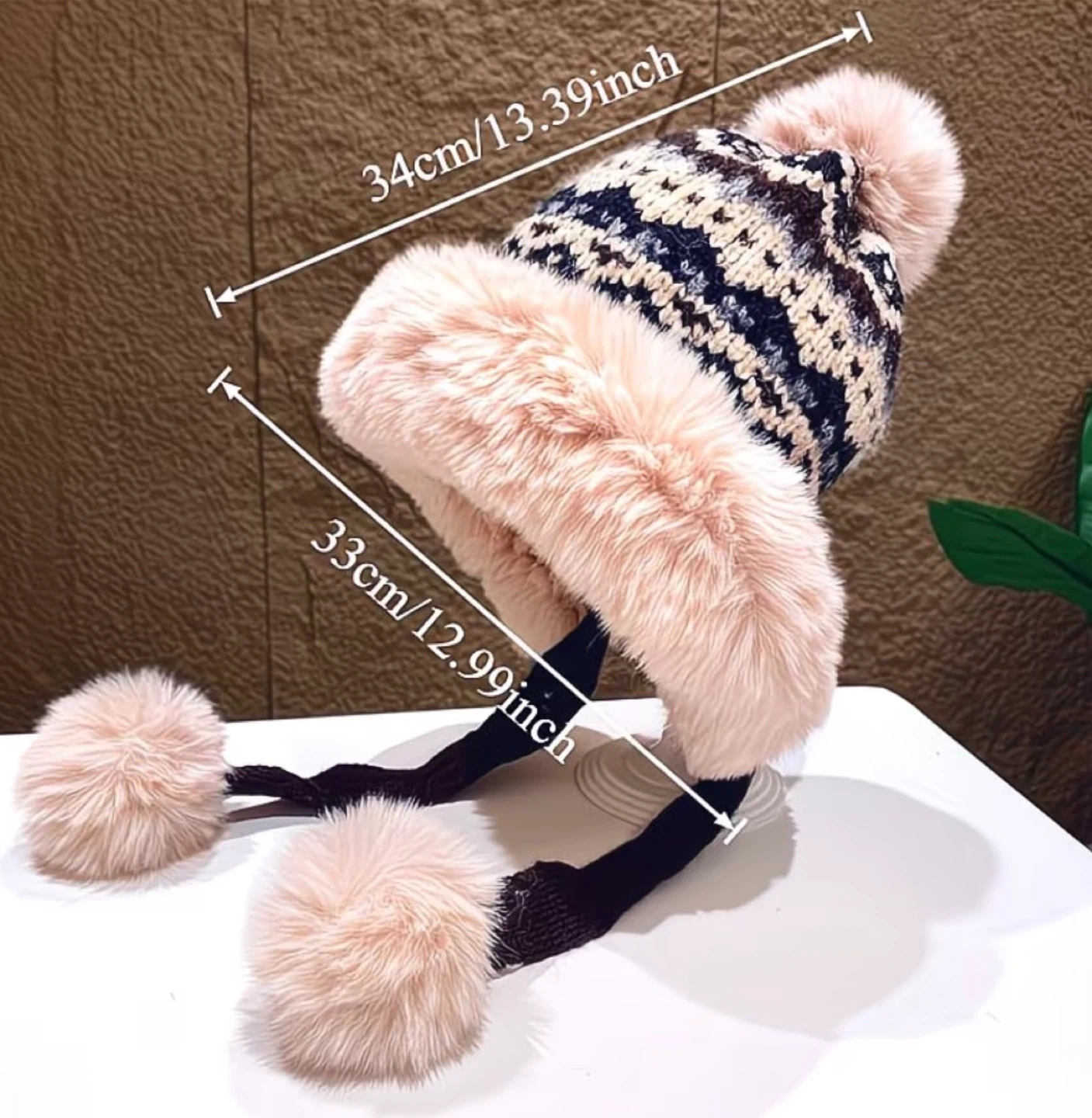 New!  Knit Winter Hat with Pompoms - photo 4