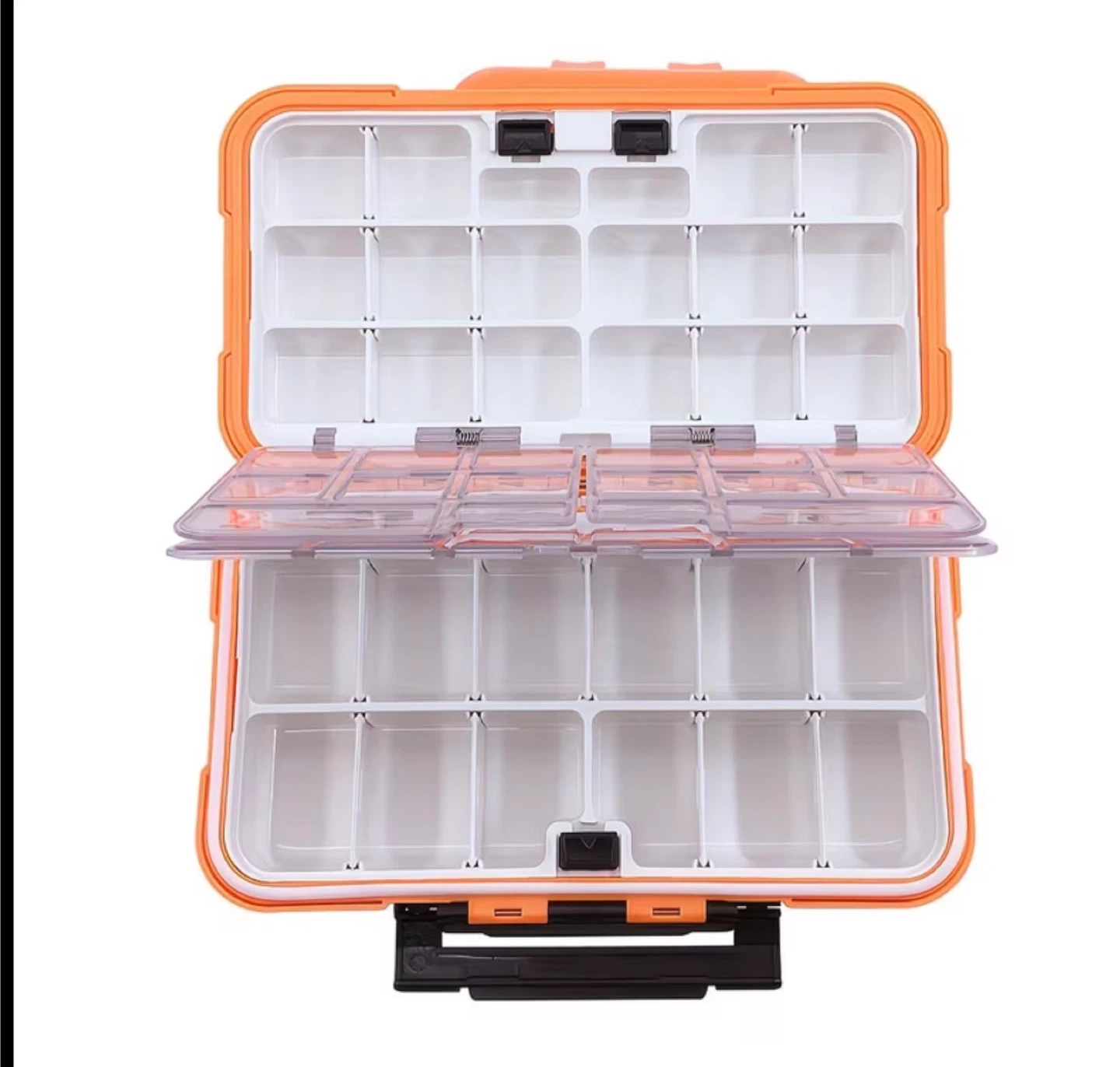 New! Orange Fishing Tackle Box Organizer - photo 4