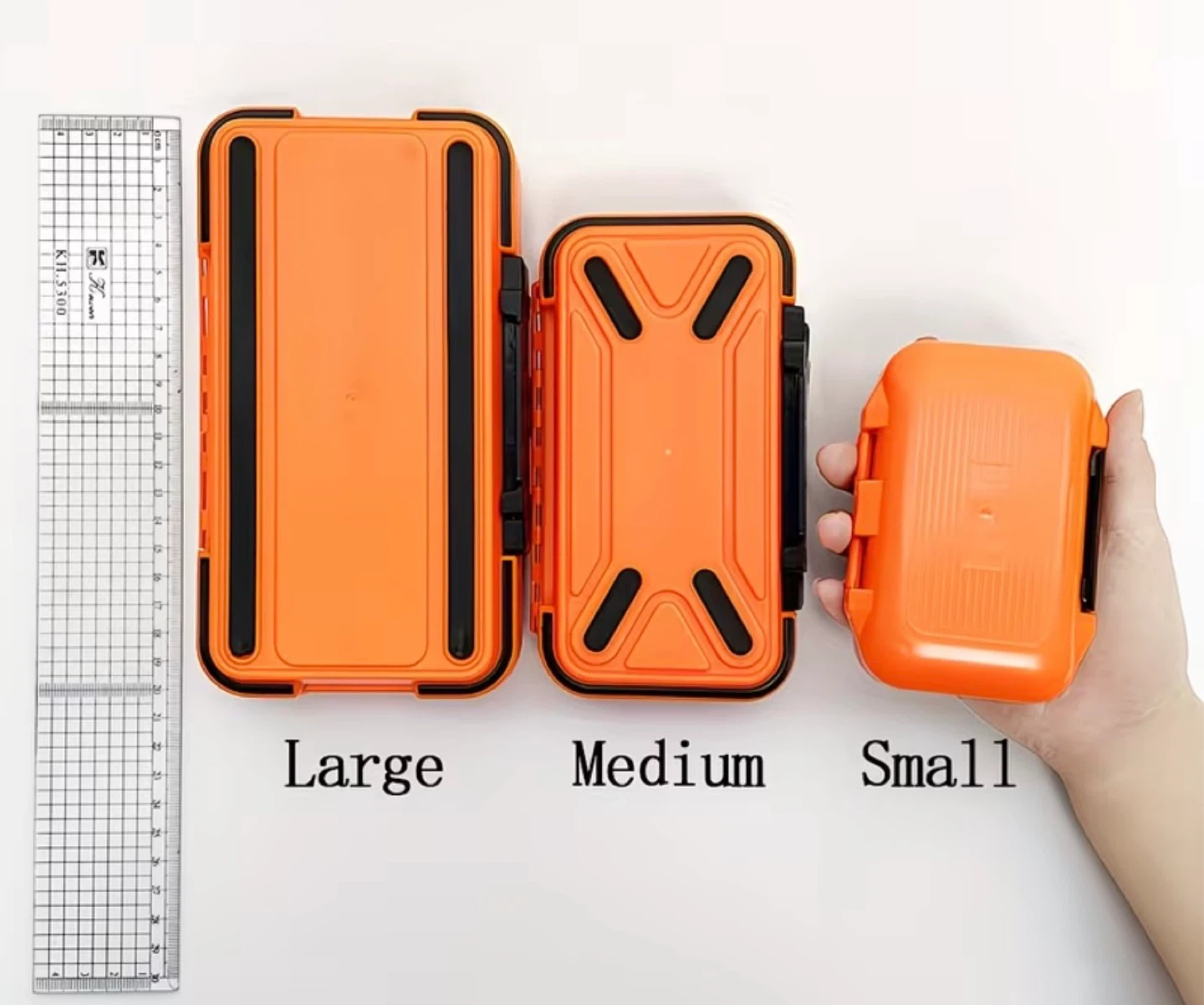 New! Orange Fishing Tackle Box Organizer - photo 5