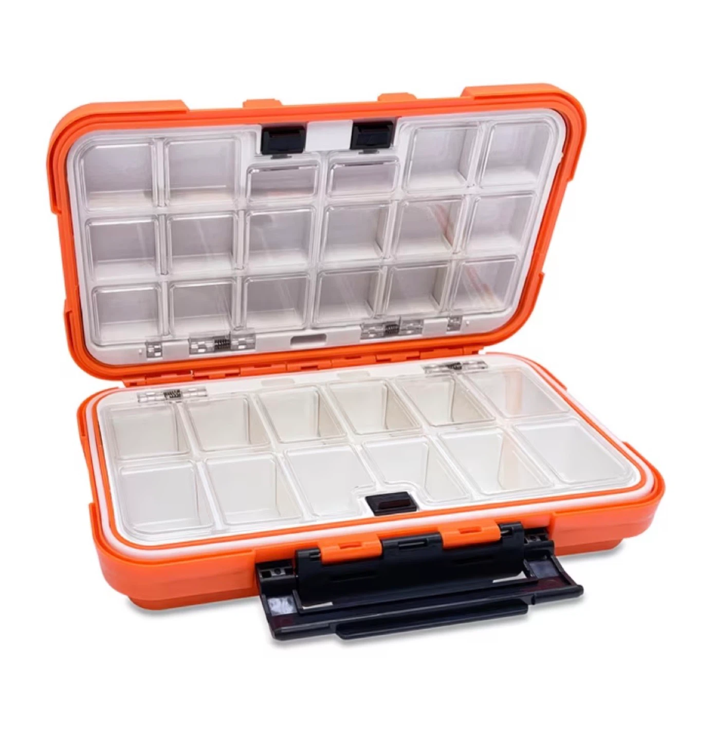 New! Orange Fishing Tackle Box Organizer