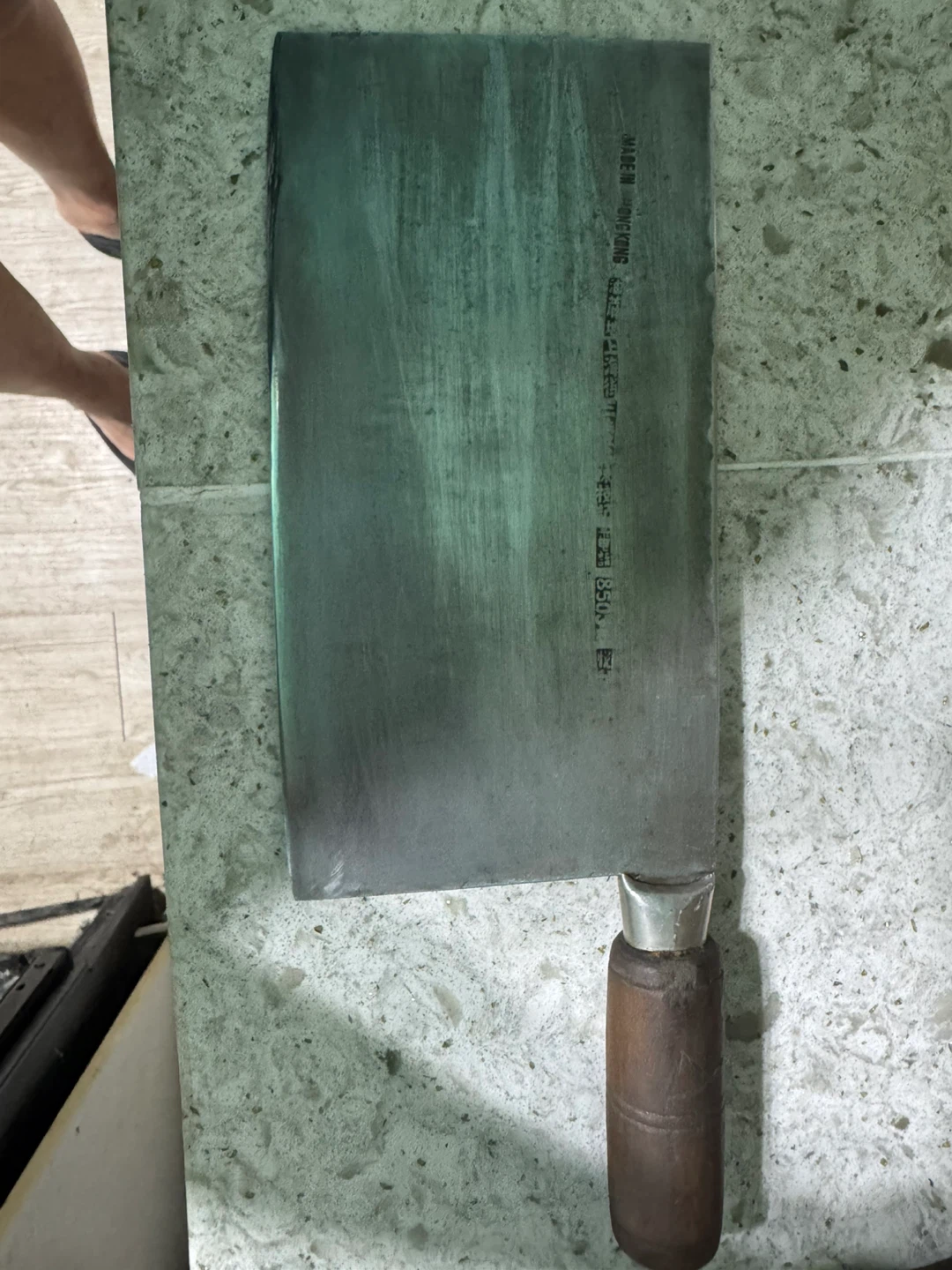 收藏级别Made in Hong Kong Chef's Knife 60-80年代陈枝记文武刀