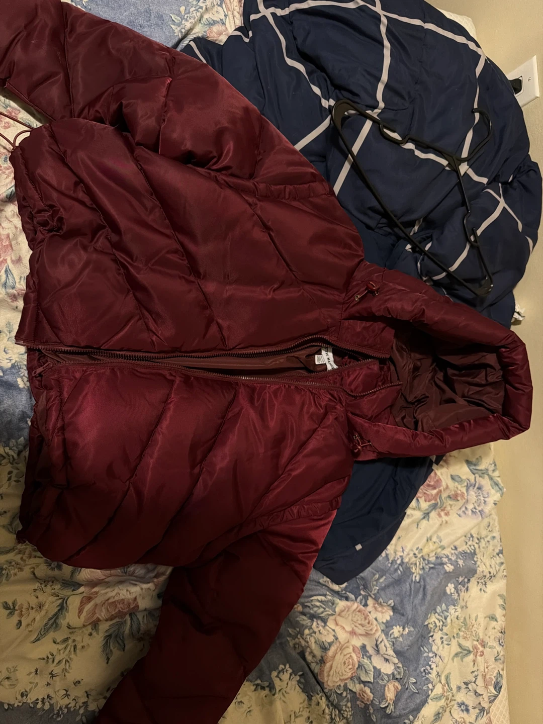Steve Madden Maroon Puffer Jacket