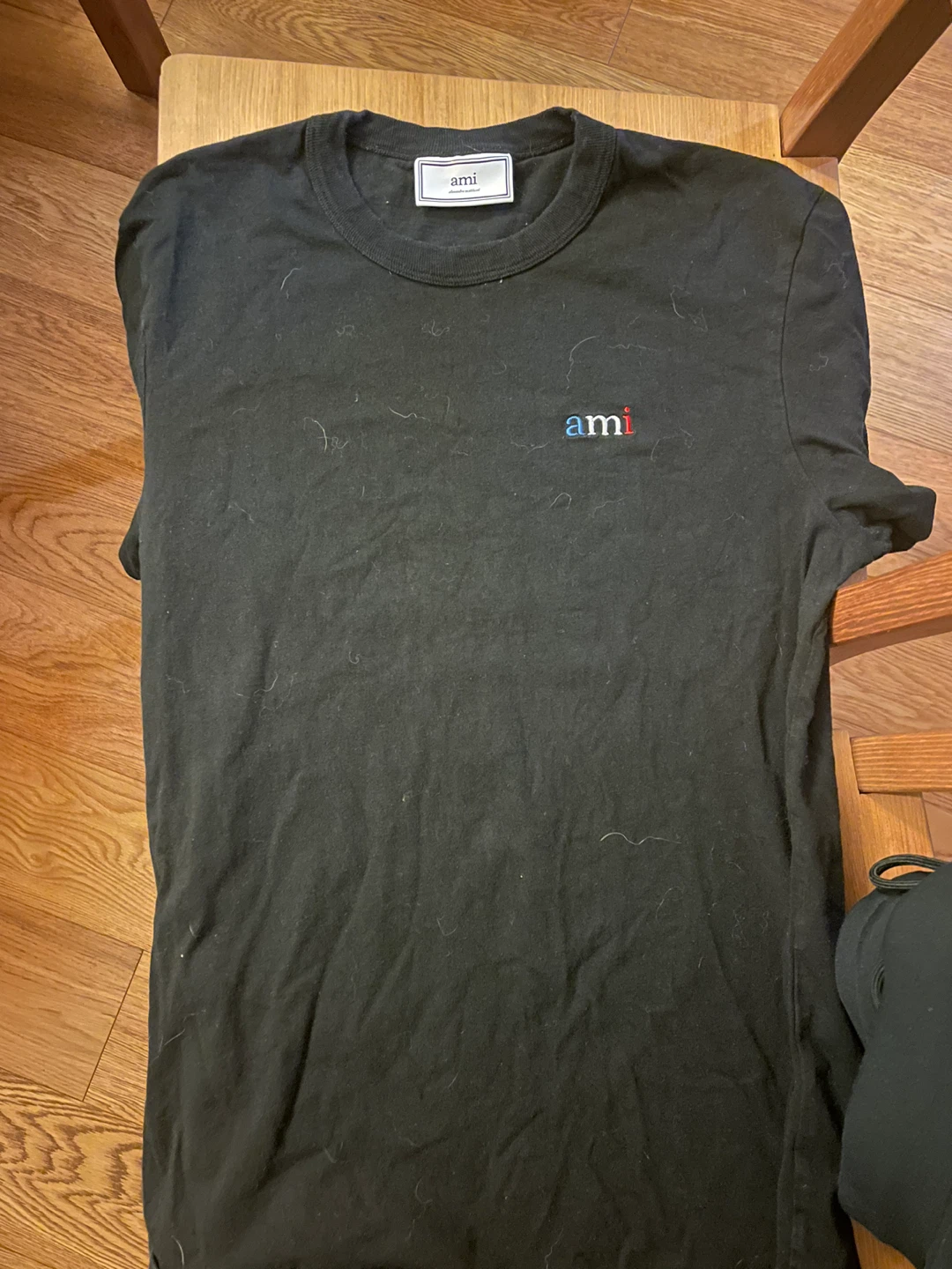 AMI Alexandre Mattiussi Black T-Shirt Size S