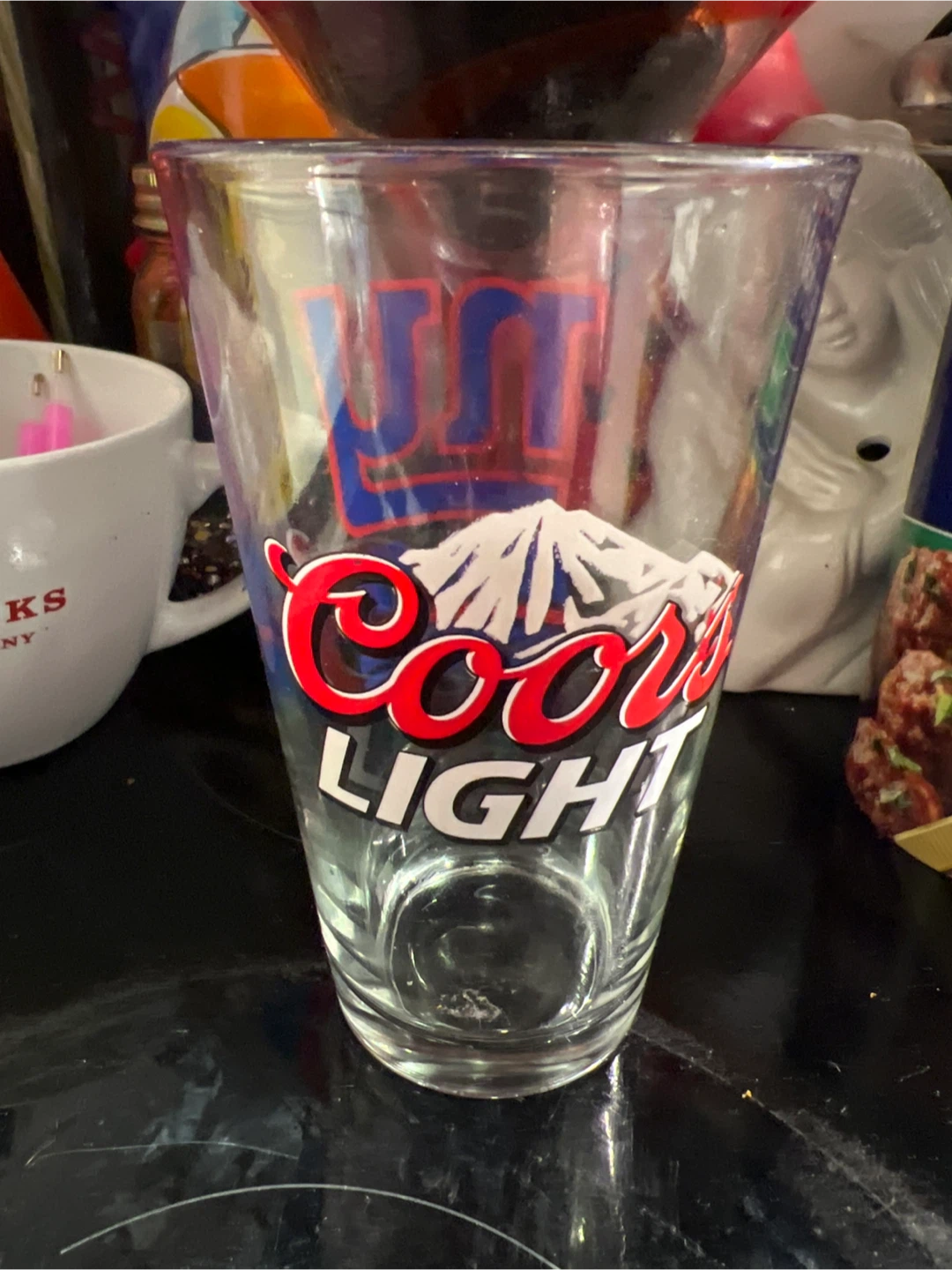 New York Giants Coors light beer glass