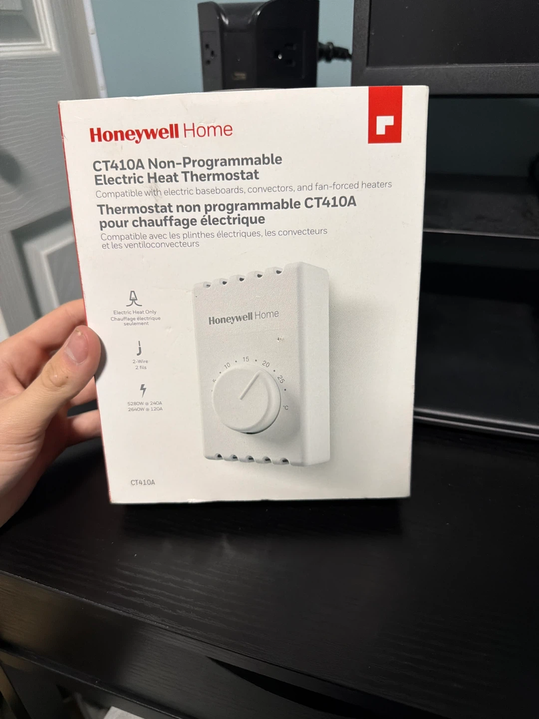 Honeywell Home CT410A Non-Programmable Electric Heat Thermostat