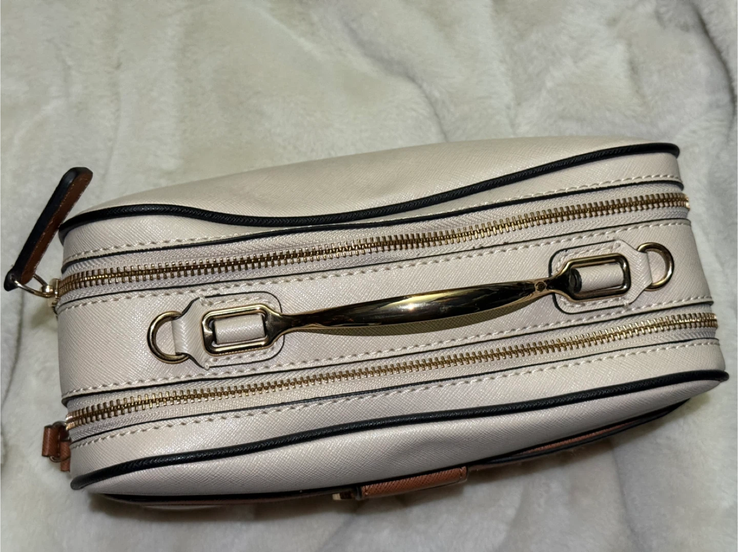 Guess Beige & Brown Satchel Handbag - photo 2